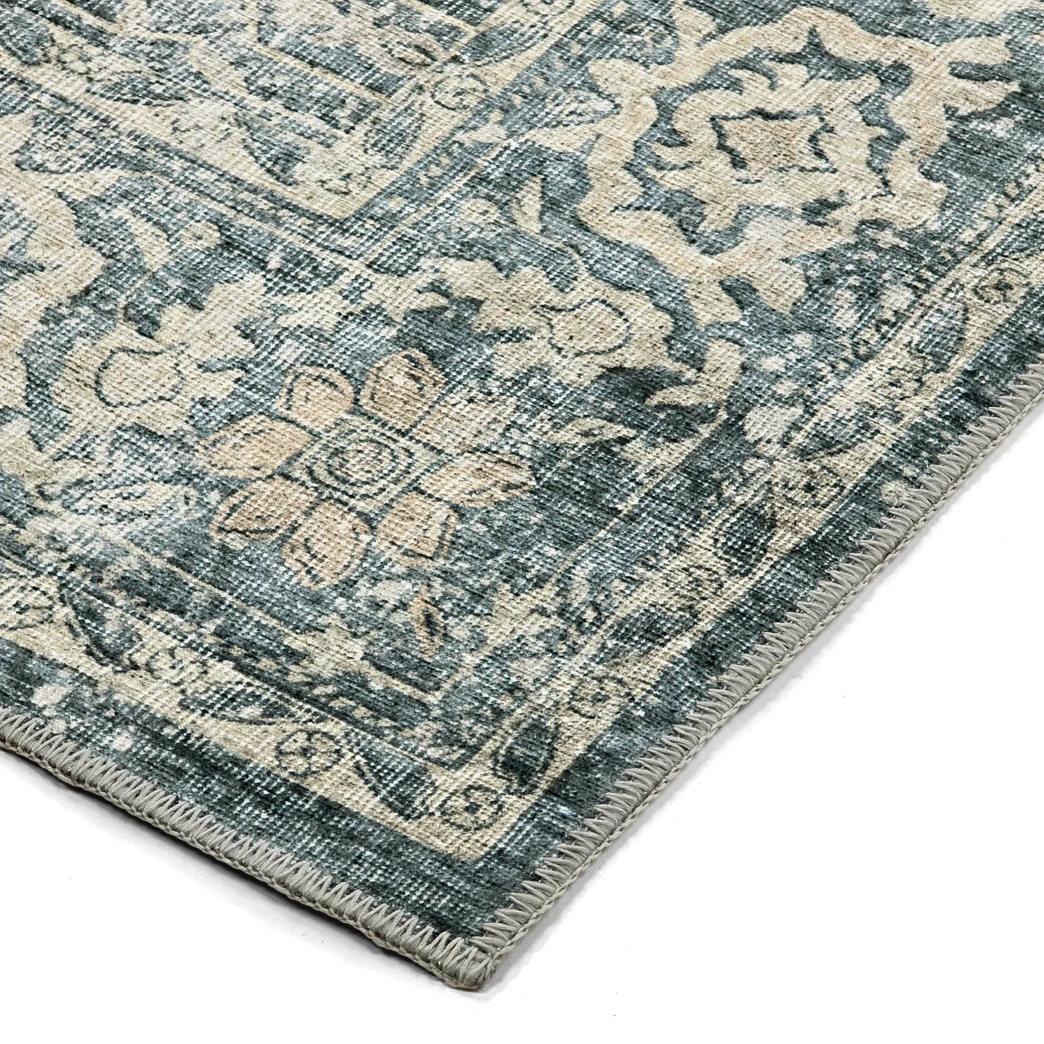 Vlakgeweven vloerkleed - Meralis (blauw)