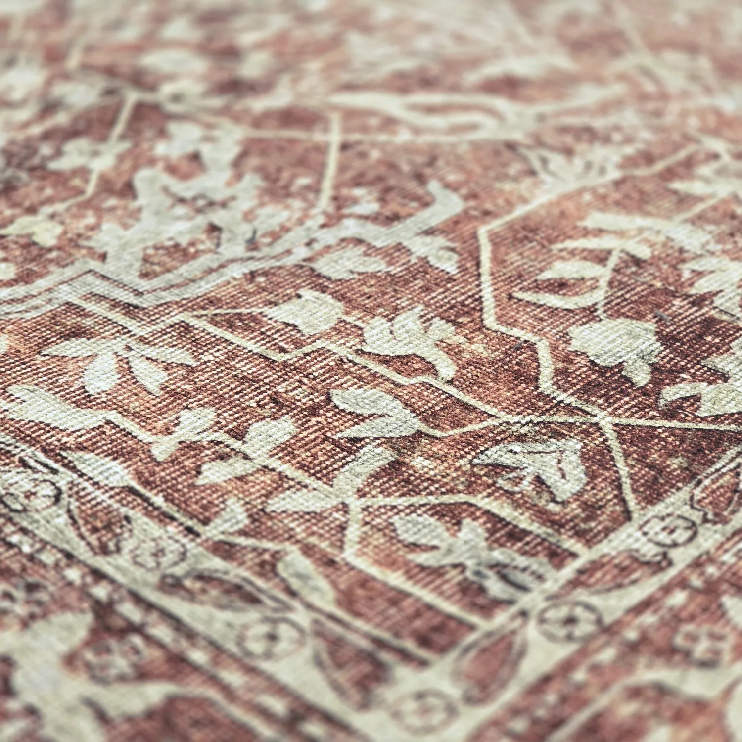 Vlakgeweven vloerkleed - Meralis (rood)