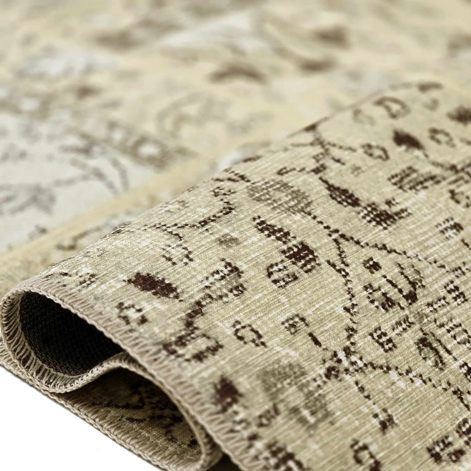 Vlakgeweven vloerkleed - Myrina (beige)