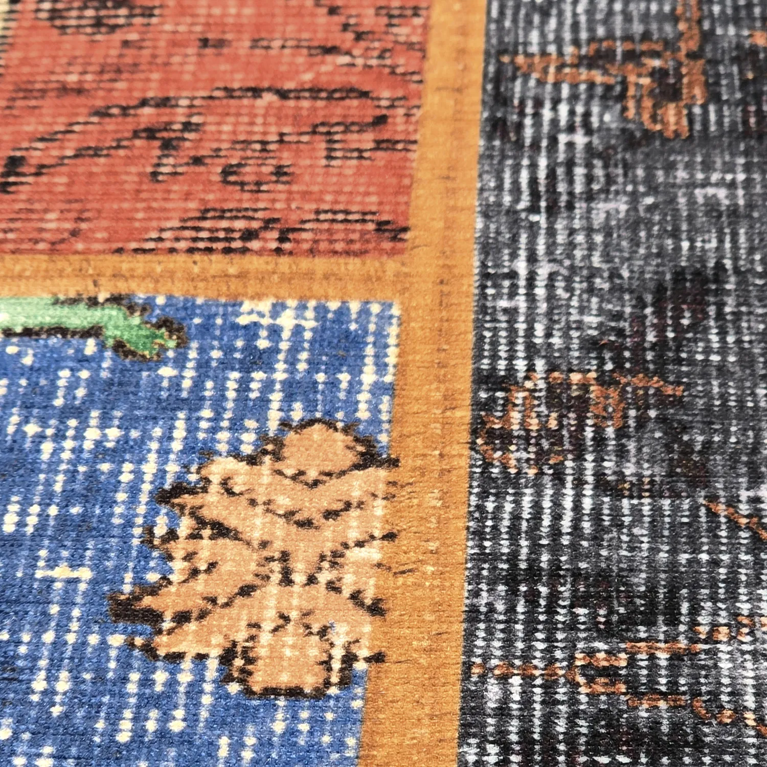 Vlakgeweven vloerkleed - Myrina (rood/multi)