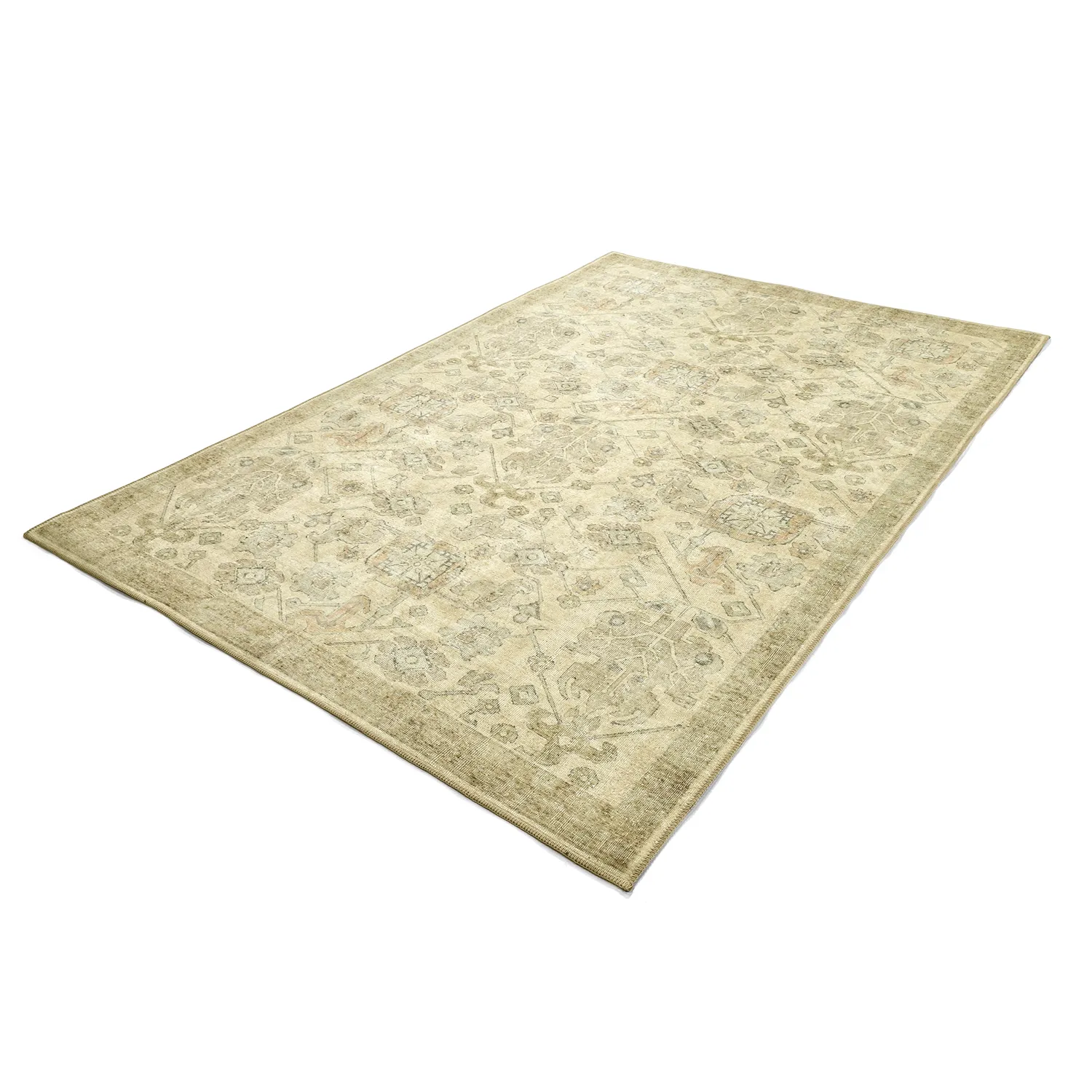 Vlakgeweven vloerkleed - Noura (beige)