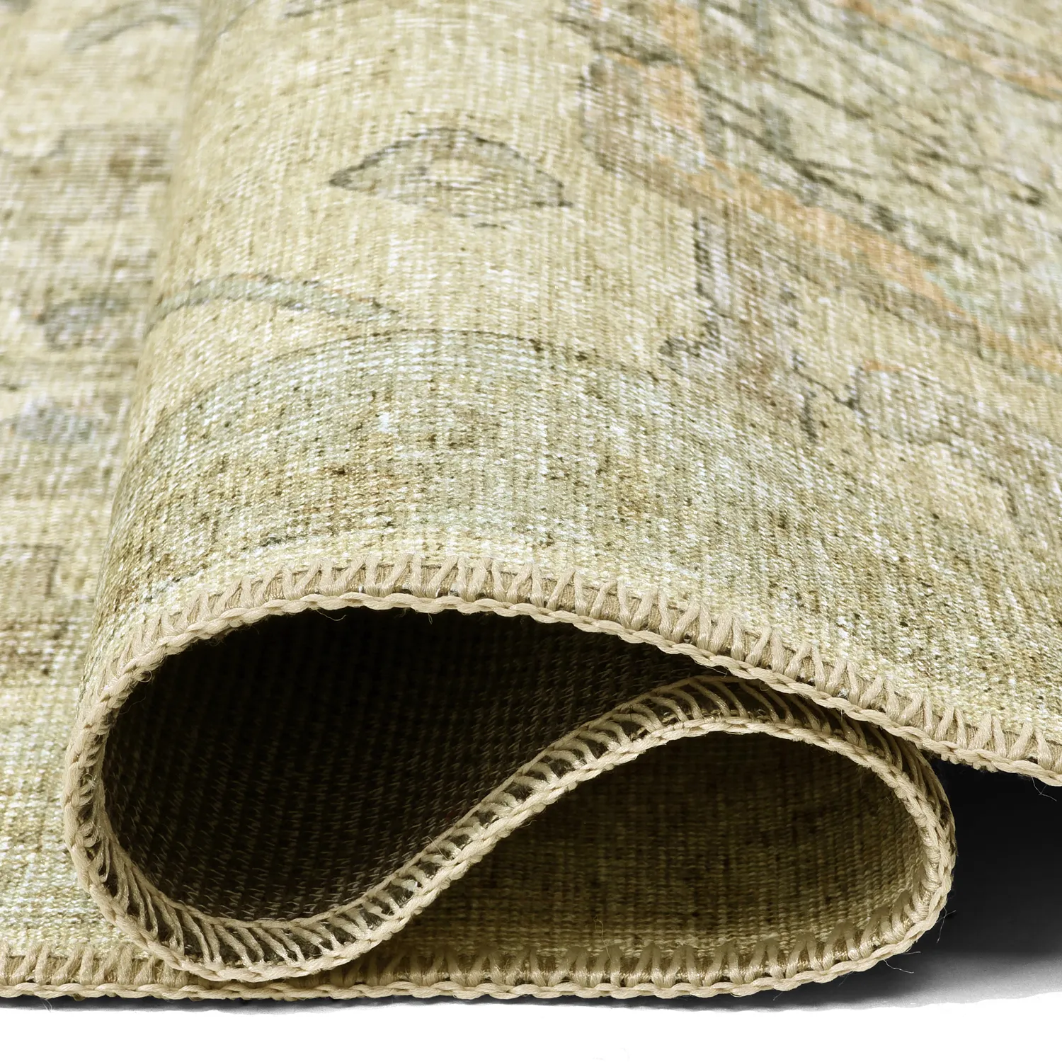 Vlakgeweven vloerkleed - Noura (beige)