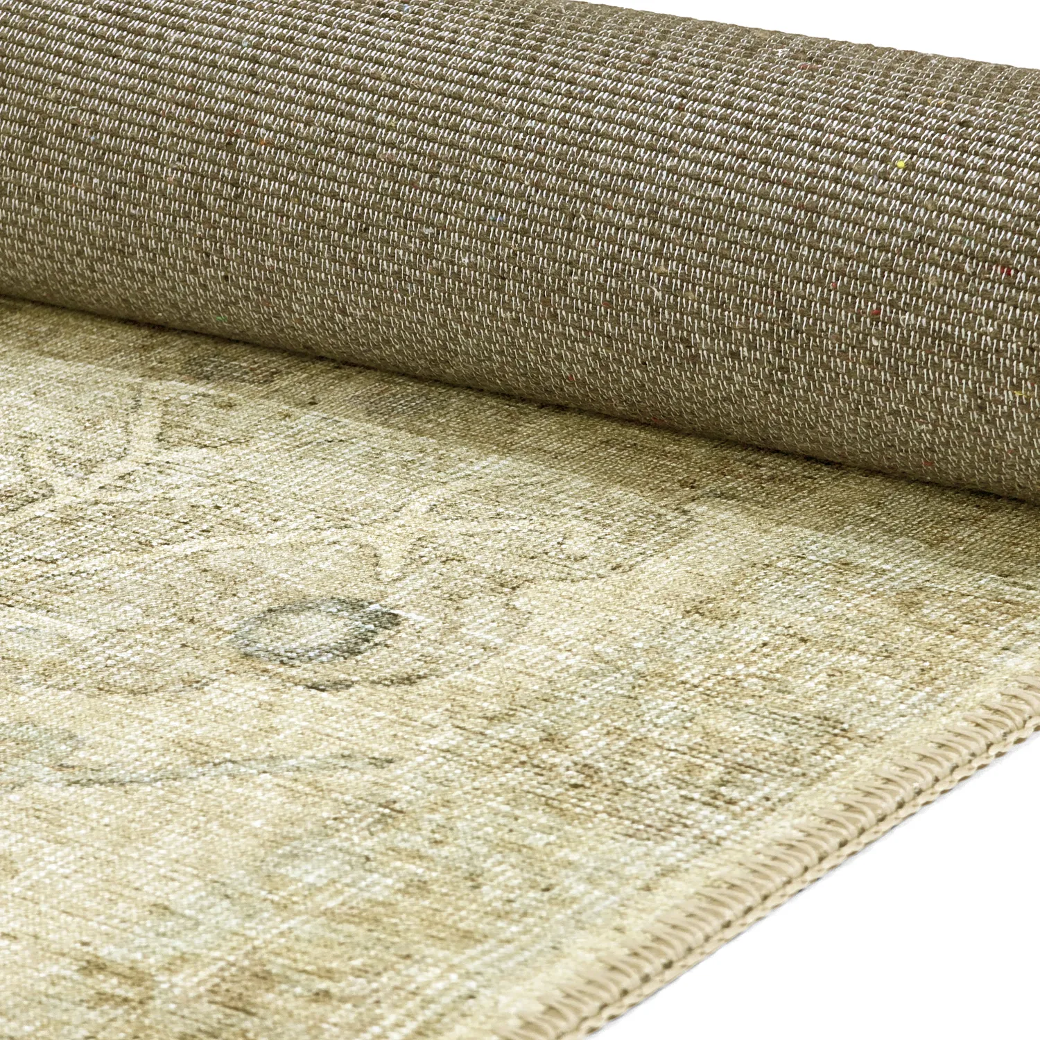 Vlakgeweven vloerkleed - Noura (beige)