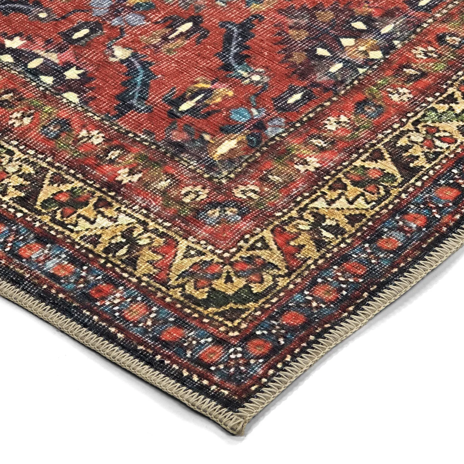 Vlakgeweven vloerkleed - Omarien (rood)