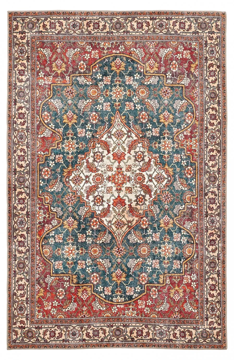 Vlakgeweven vloerkleed - Samaria (rood)