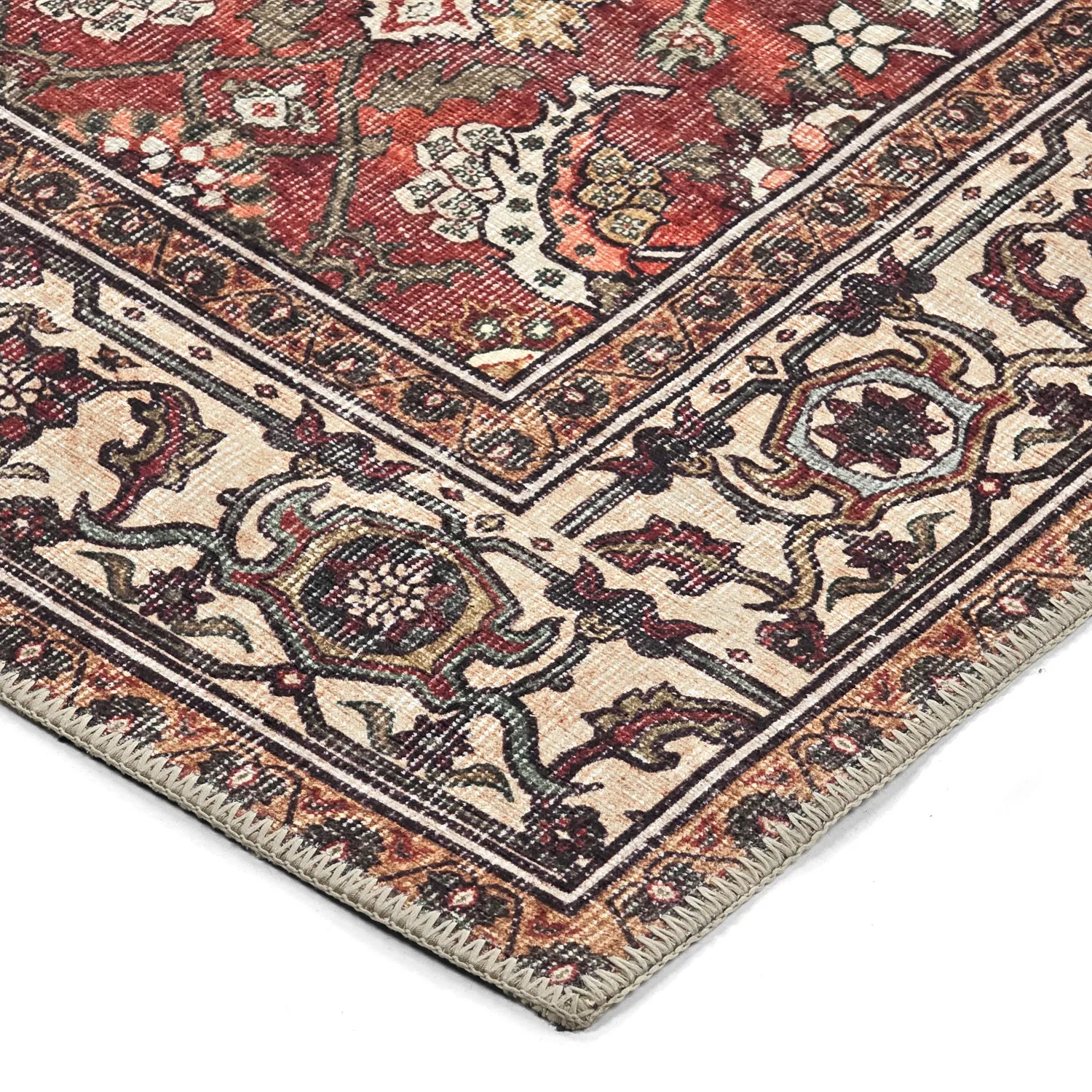 Vlakgeweven vloerkleed - Samaria (rood)