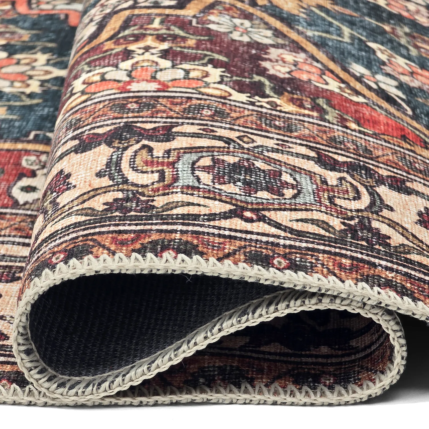 Vlakgeweven vloerkleed - Samaria (rood)