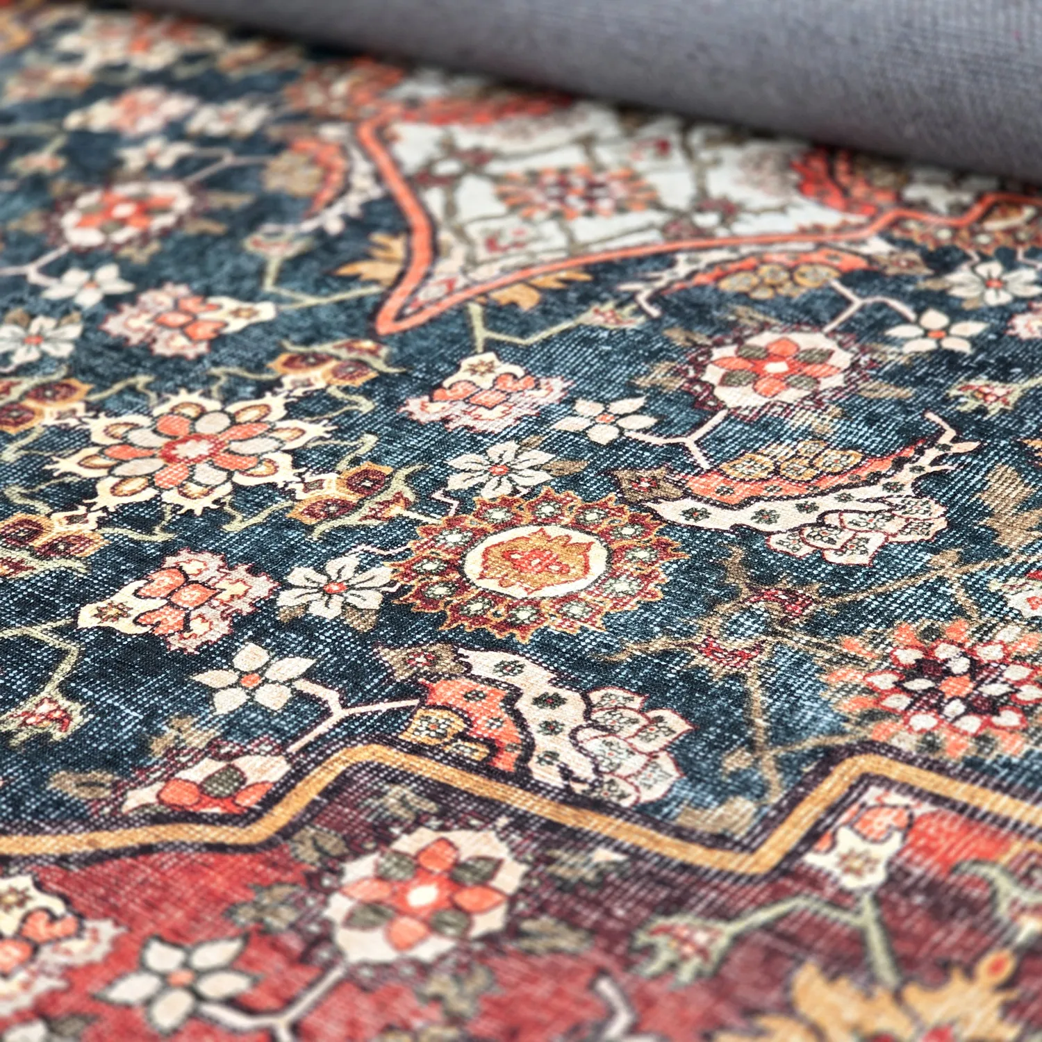 Vlakgeweven vloerkleed - Samaria (rood)