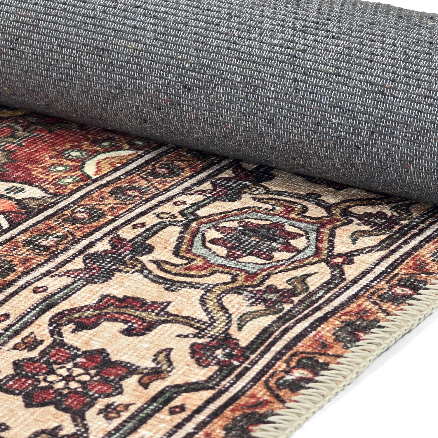 Vlakgeweven vloerkleed - Samaria (rood)