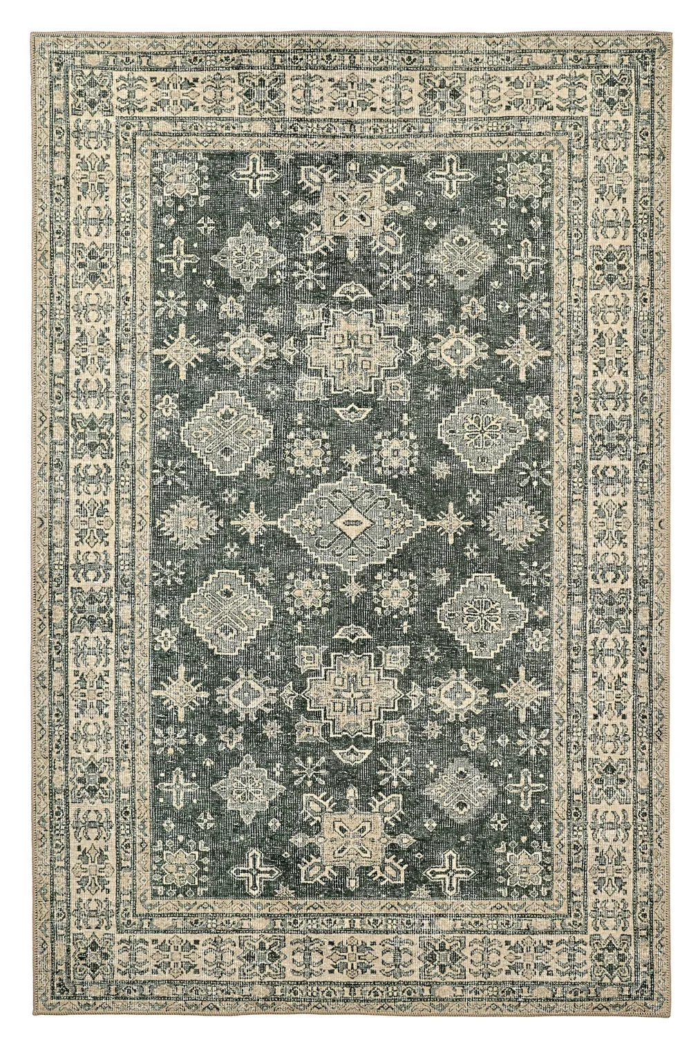 Vlakgeweven vloerkleed - Zuleina (groente)