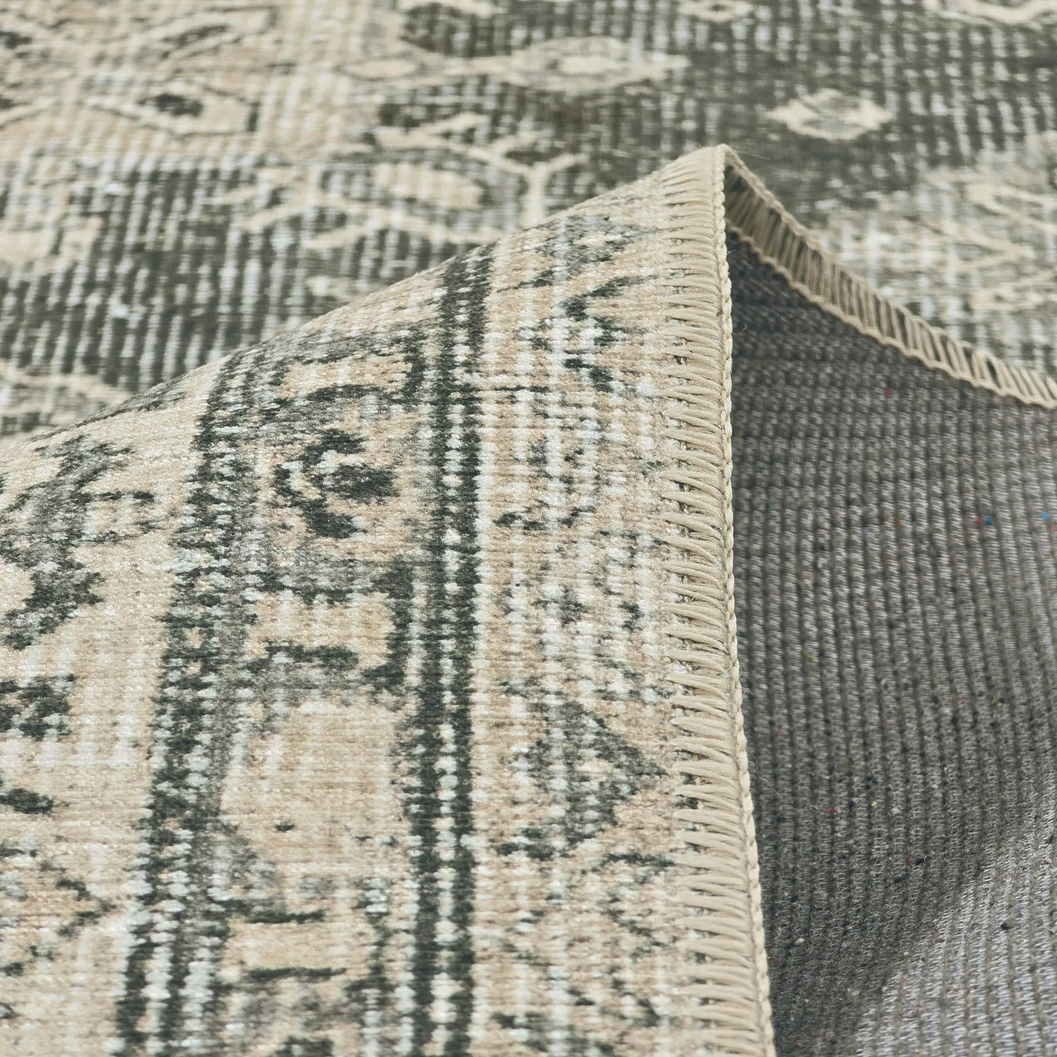 Vlakgeweven vloerkleed - Zuleina (groente)