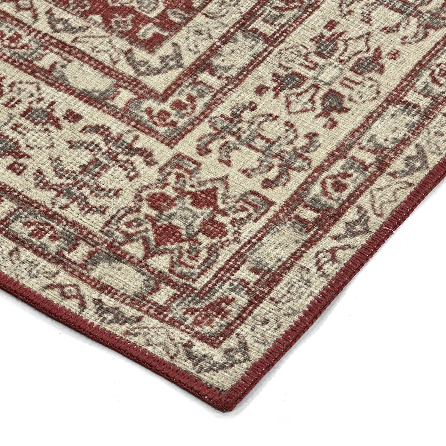 Vlakgeweven vloerkleed - Zuleina (rood)