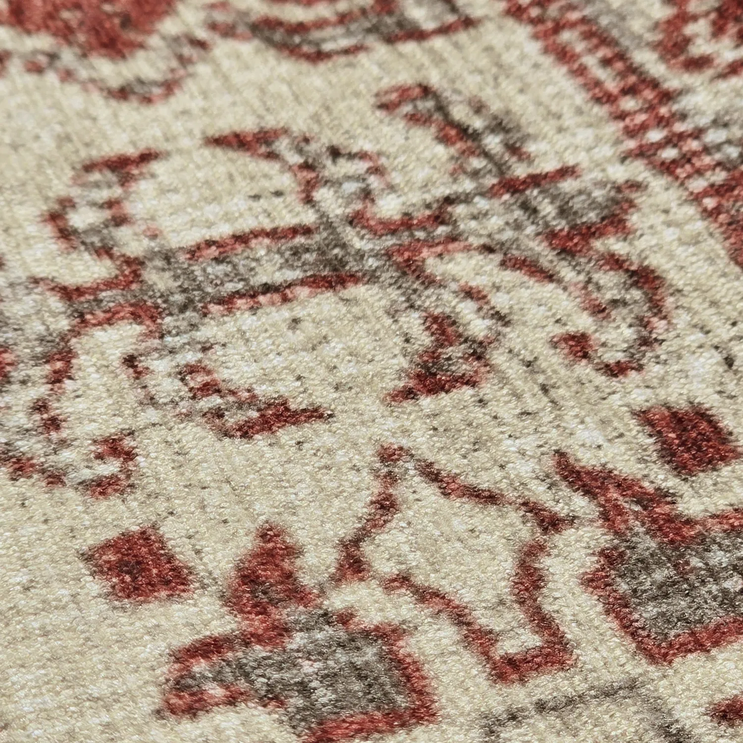 Vlakgeweven vloerkleed - Zuleina (rood)