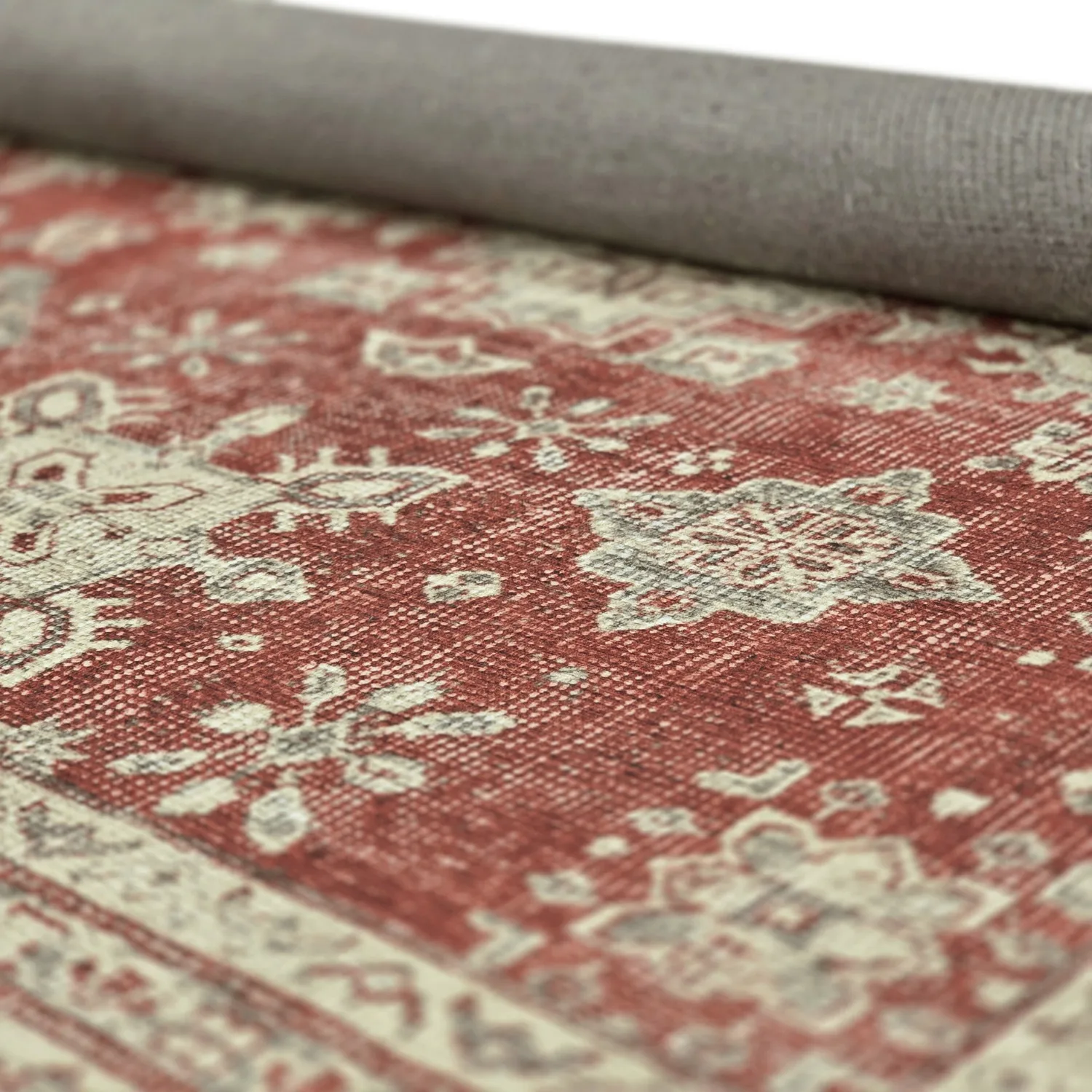 Vlakgeweven vloerkleed - Zuleina (rood)