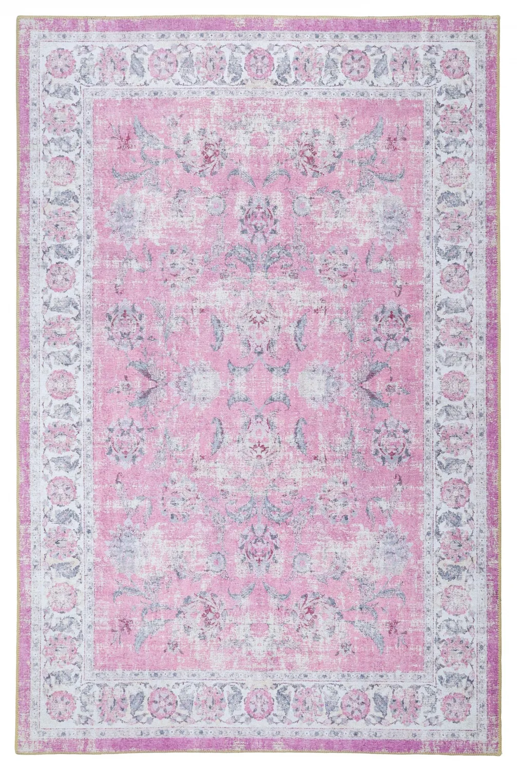 Vlakgeweven vloerkleed - Adeleine (roze)