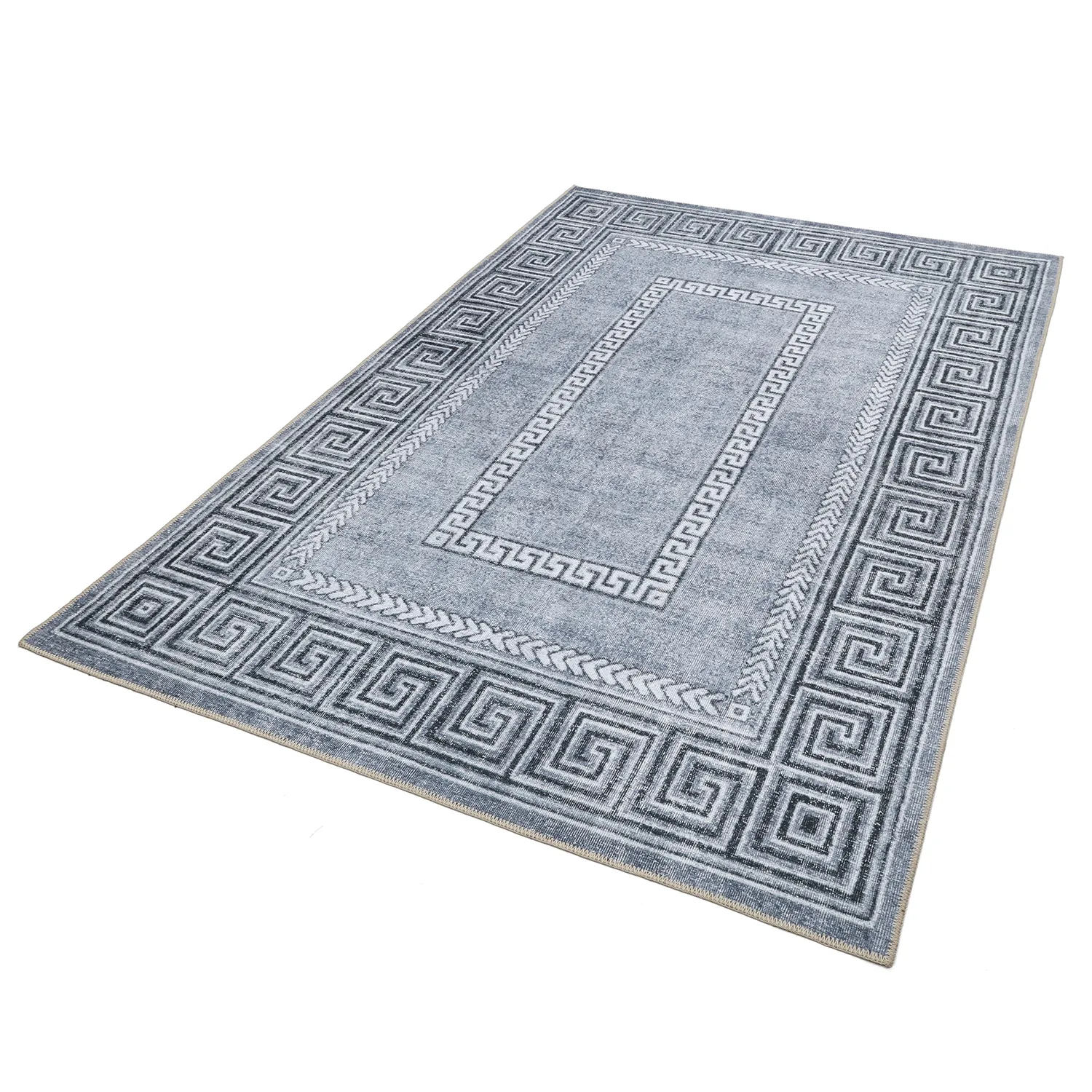 Vlakgeweven vloerkleed - Ankara Versace (grijs)