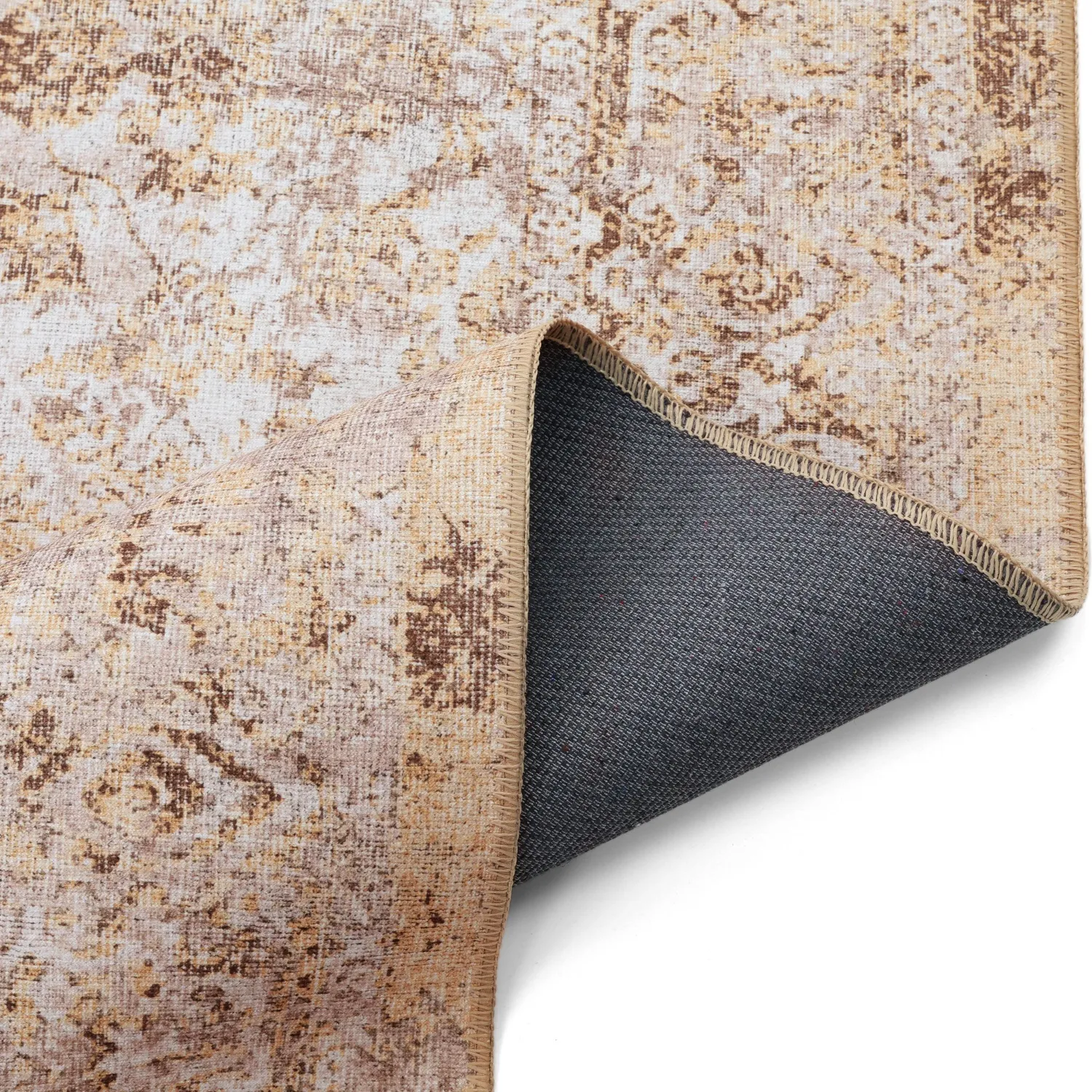 Vlakgeweven vloerkleed - Denizli (beige)