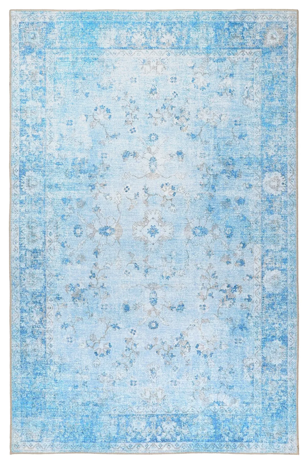 Vlakgeweven vloerkleed - Gombalia (blauw)