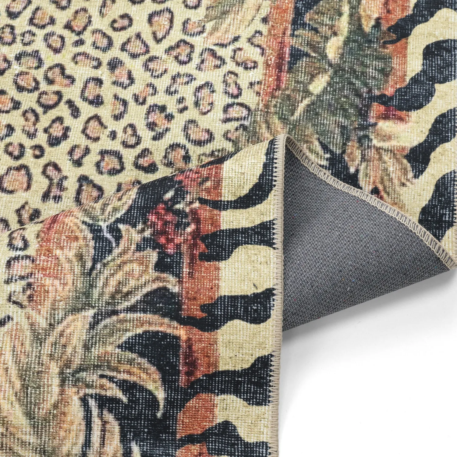 Vlakgeweven vloerkleed - Katavi (beige/multi)