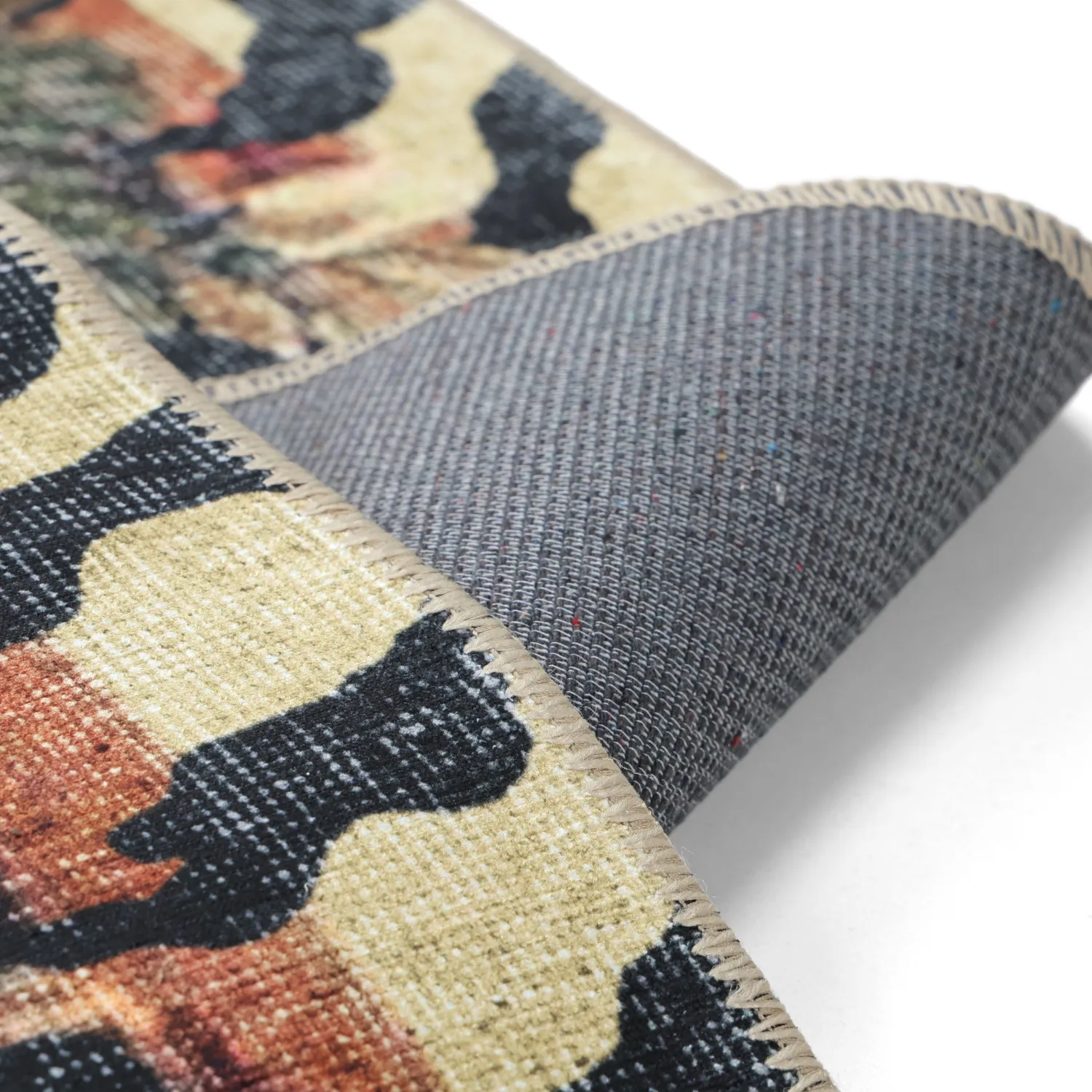 Vlakgeweven vloerkleed - Katavi (beige/multi)