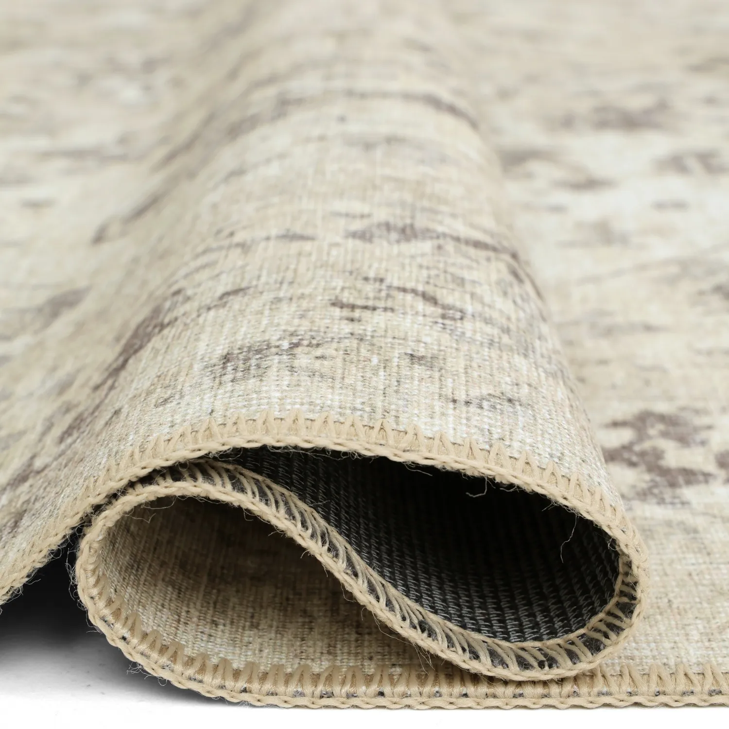 Vlakgeweven vloerkleed - Mateur (beige)