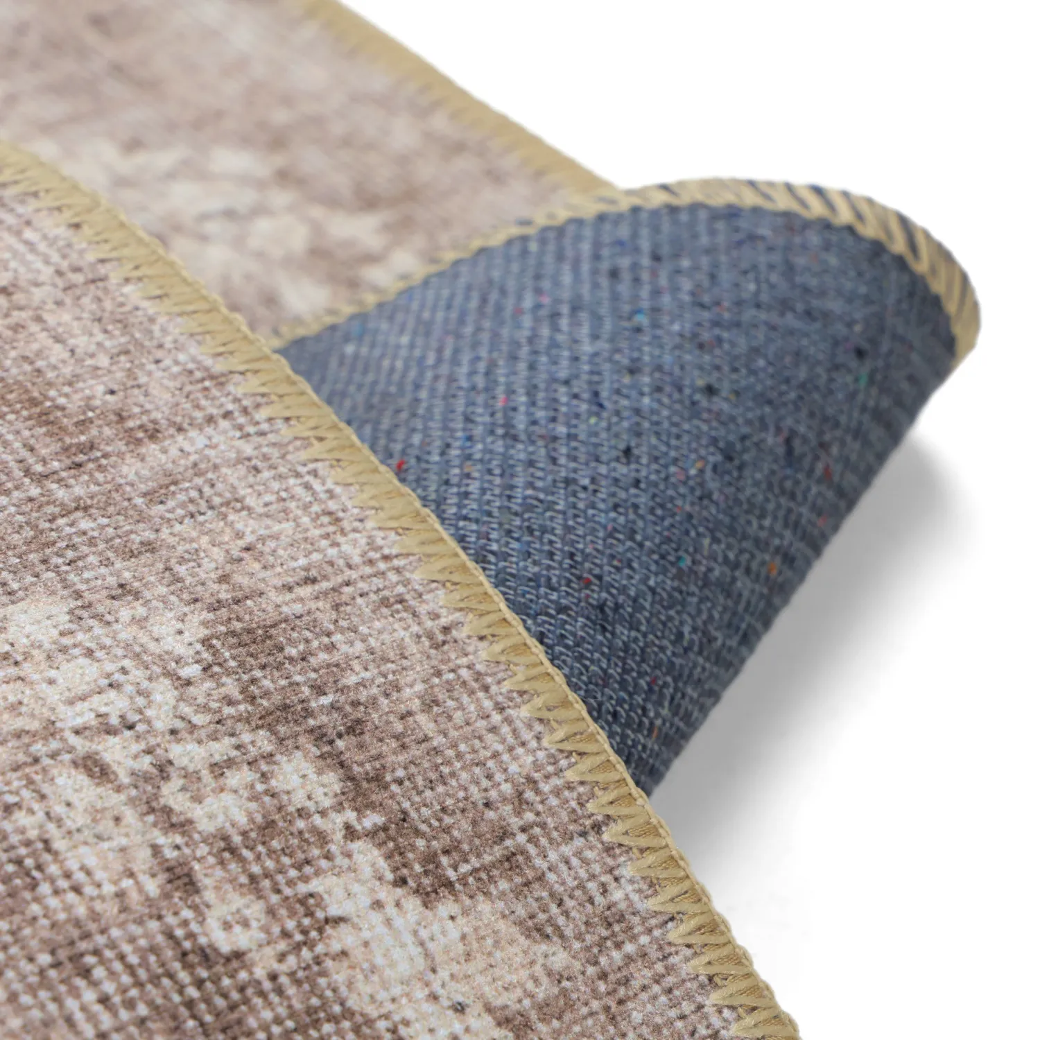 Vlakgeweven vloerkleed - Taknis (beige)