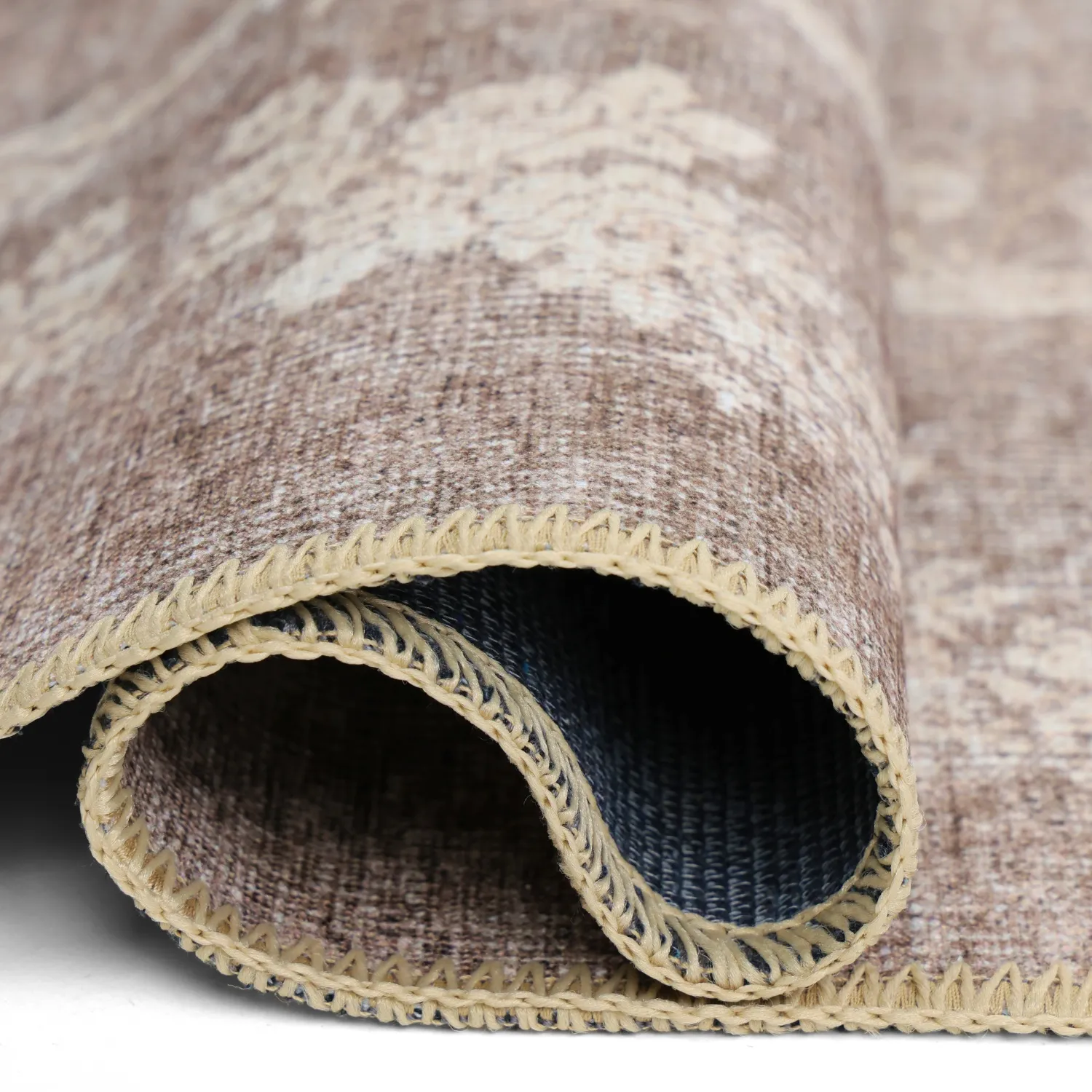 Vlakgeweven vloerkleed - Taknis (beige)