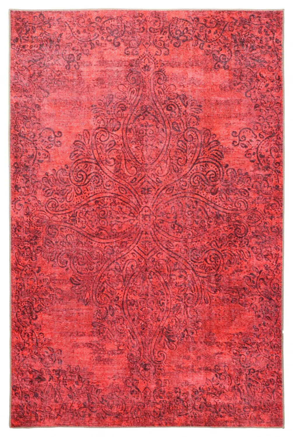 Vlakgeweven vloerkleed - Valenza (rood)