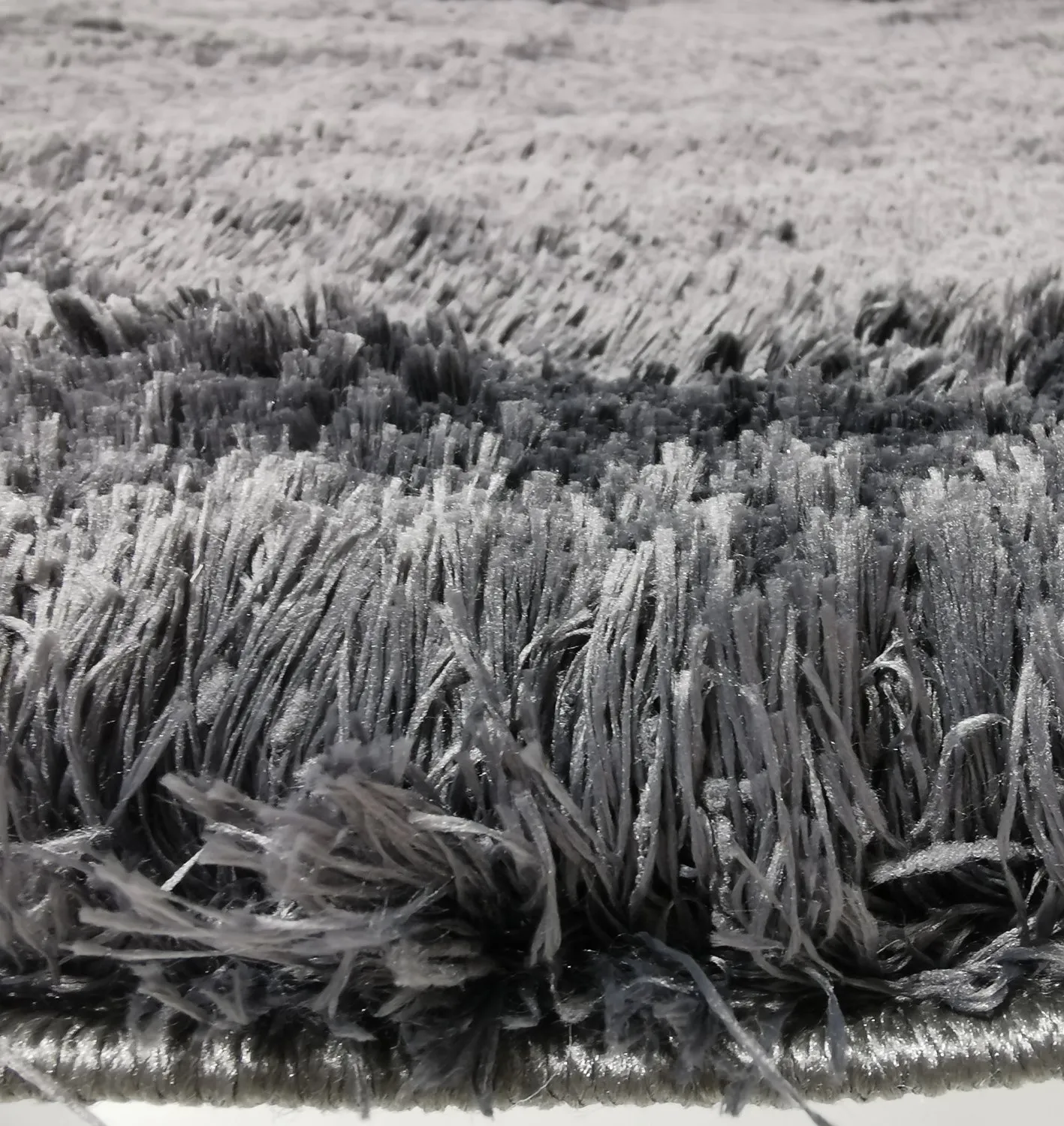 Hoogpolig vloerkleed - Kanvas (antraciet)