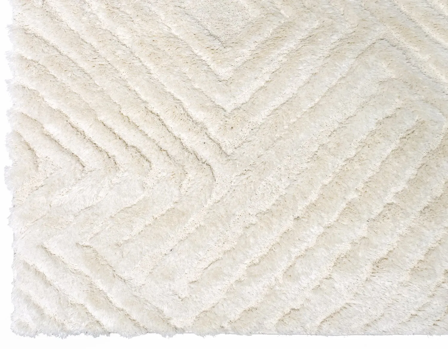 Hoogpolig vloerkleed - Monti (offwhite)