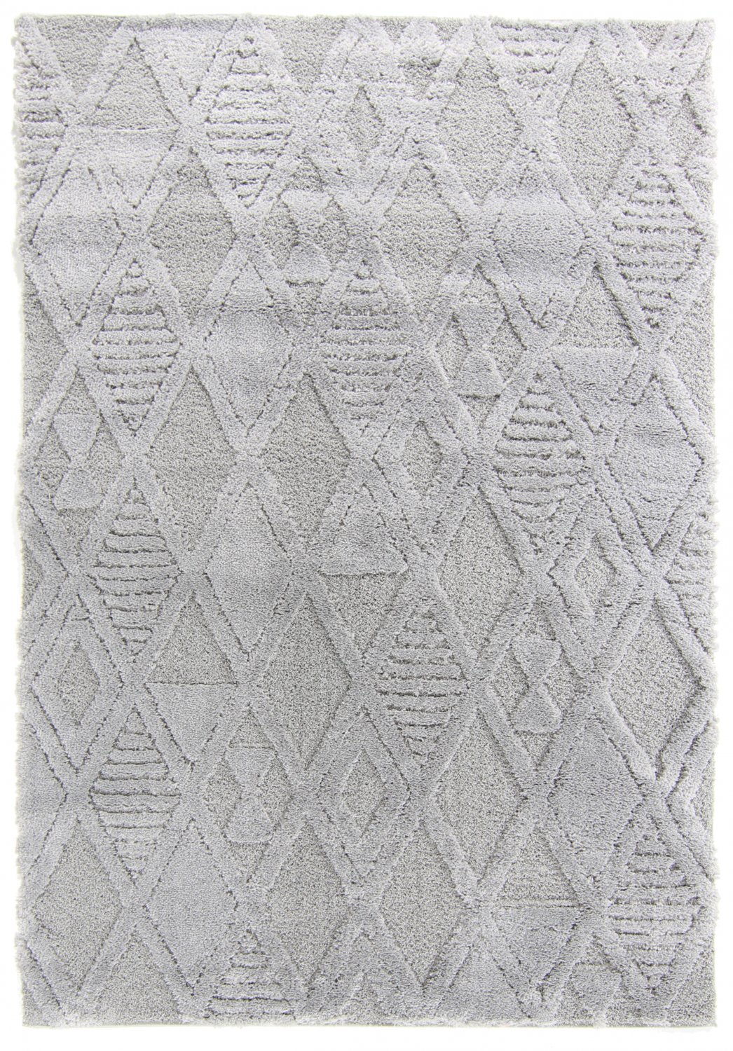 Hoogpolig vloerkleed - Rostock (grijs)