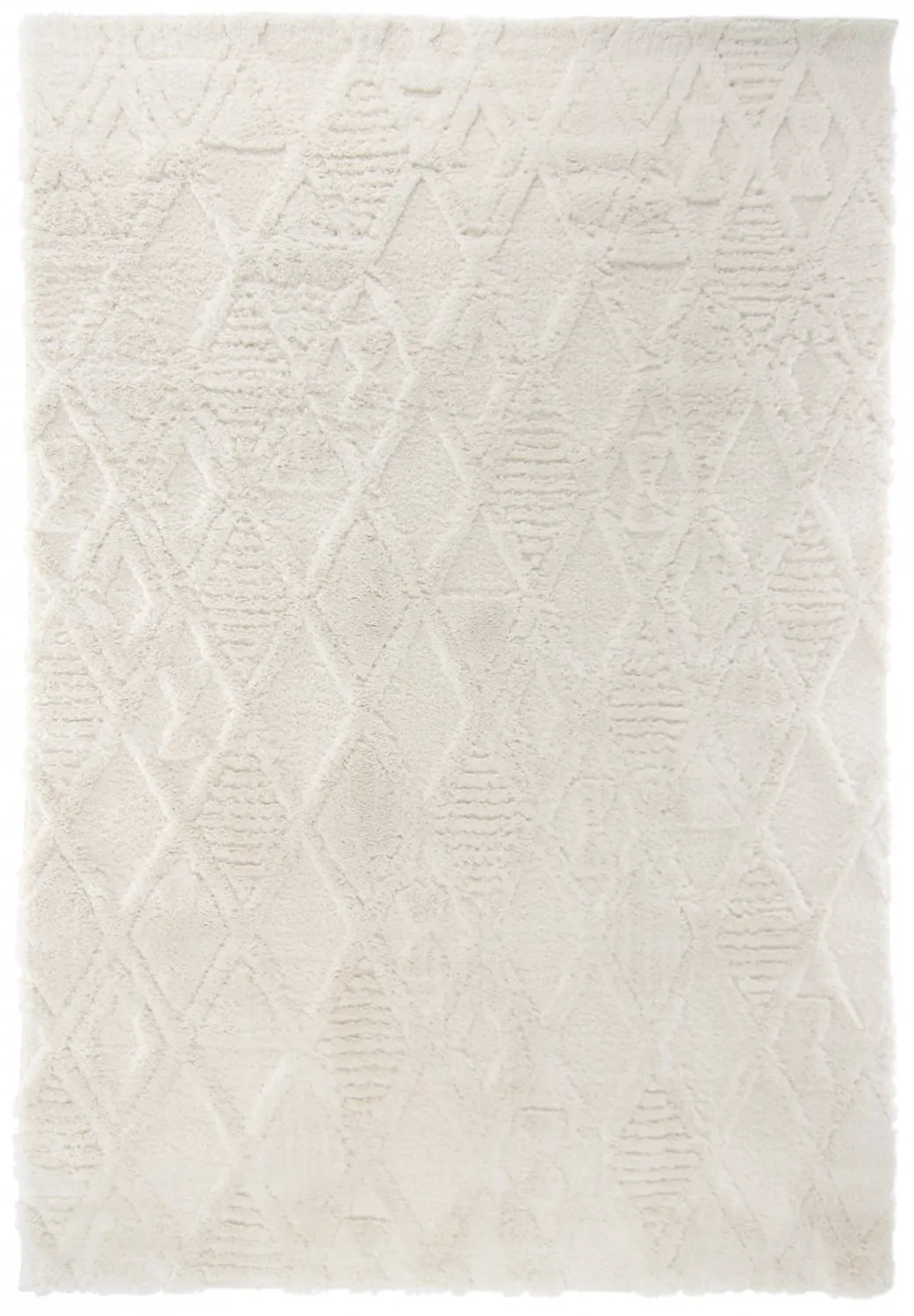 Hoogpolig vloerkleed - Rostock (offwhite)