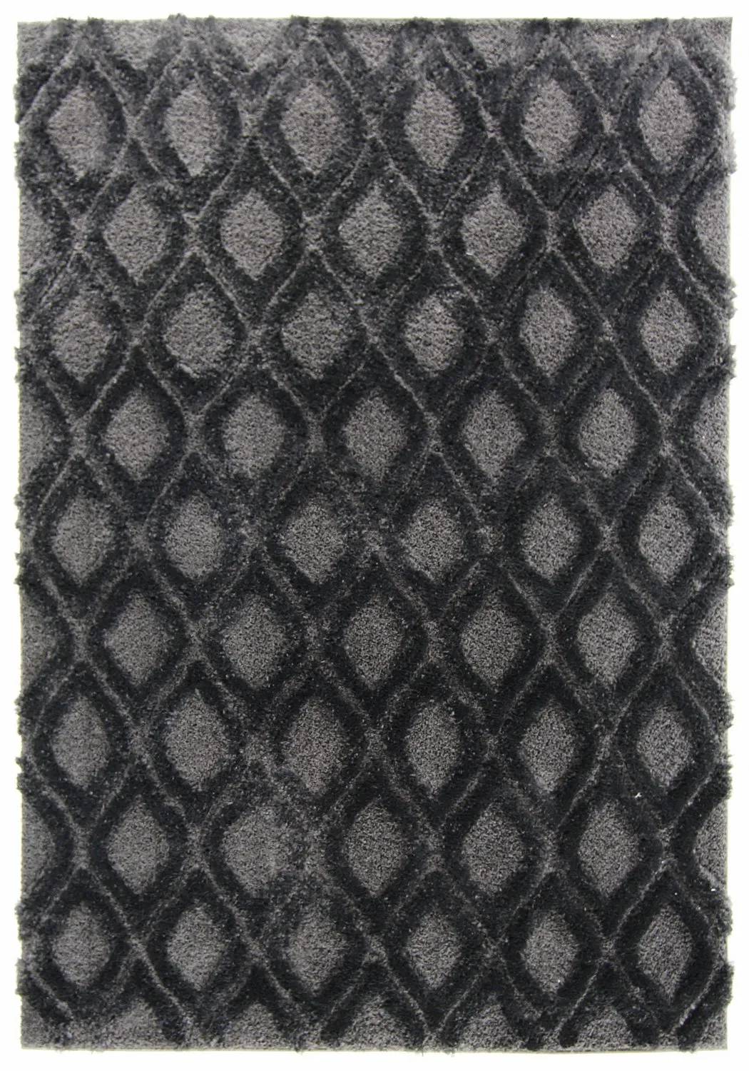 Hoogpolig vloerkleed - Everett (zwart)