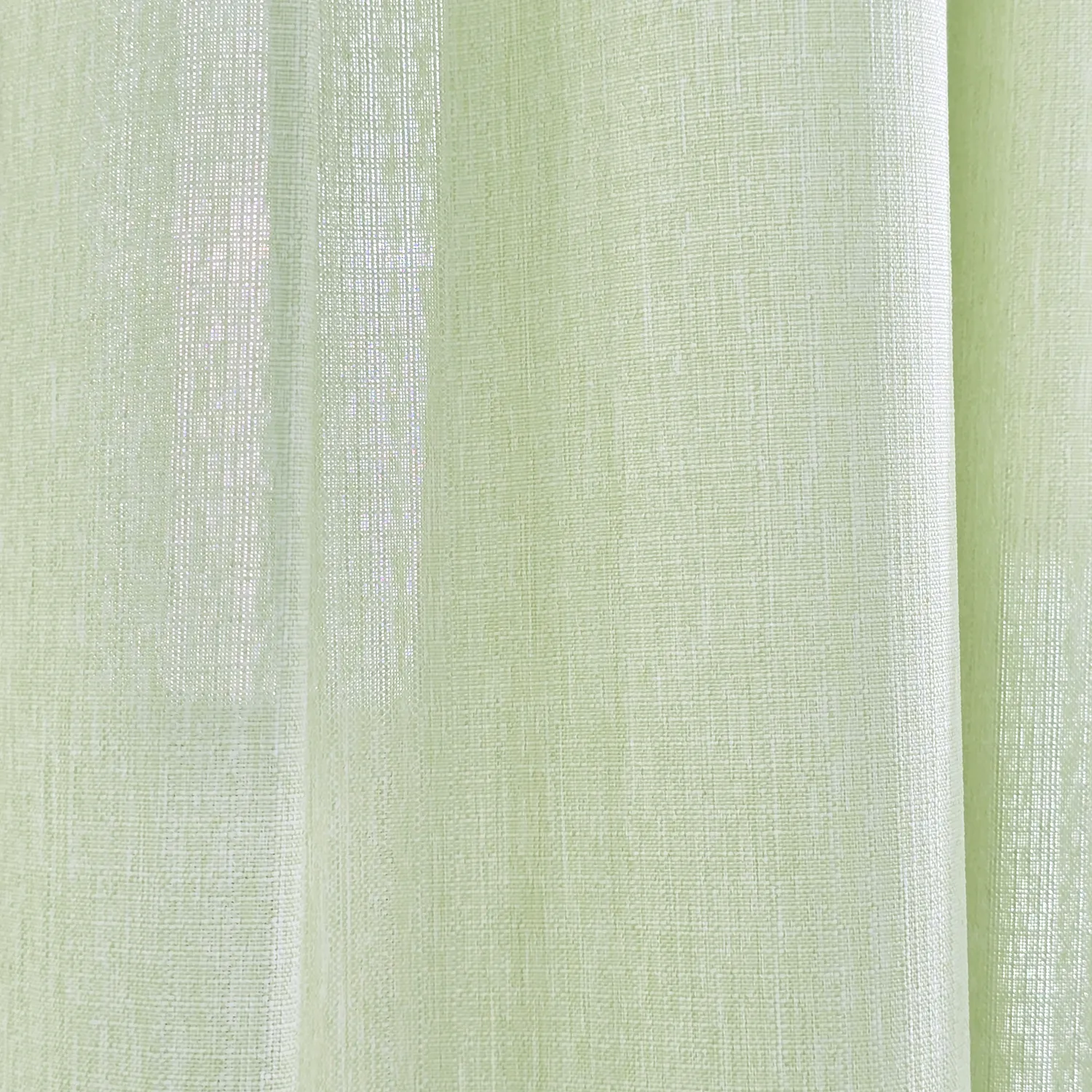 Gordijnen - Gordijn met linnenimitatie Andrada (licht groen)