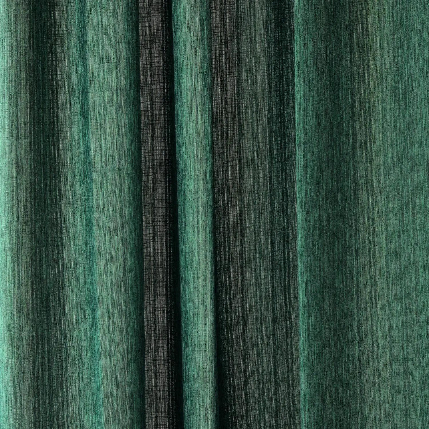 Gordijnen - Gordijn met linnenimitatie Andrada (donkergroen)