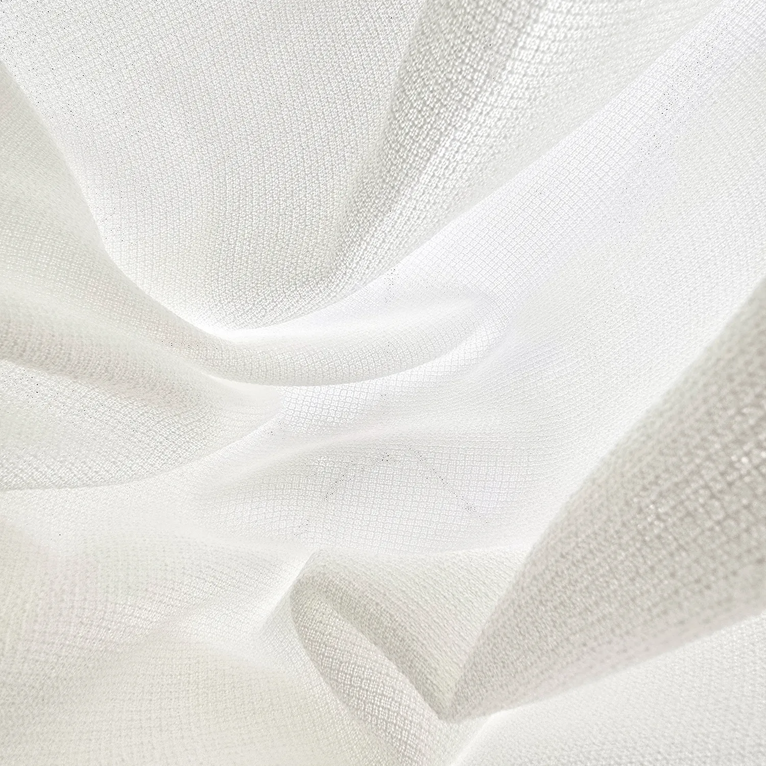 Gordijnen - Linnen gordijnen Cosmina (wit)