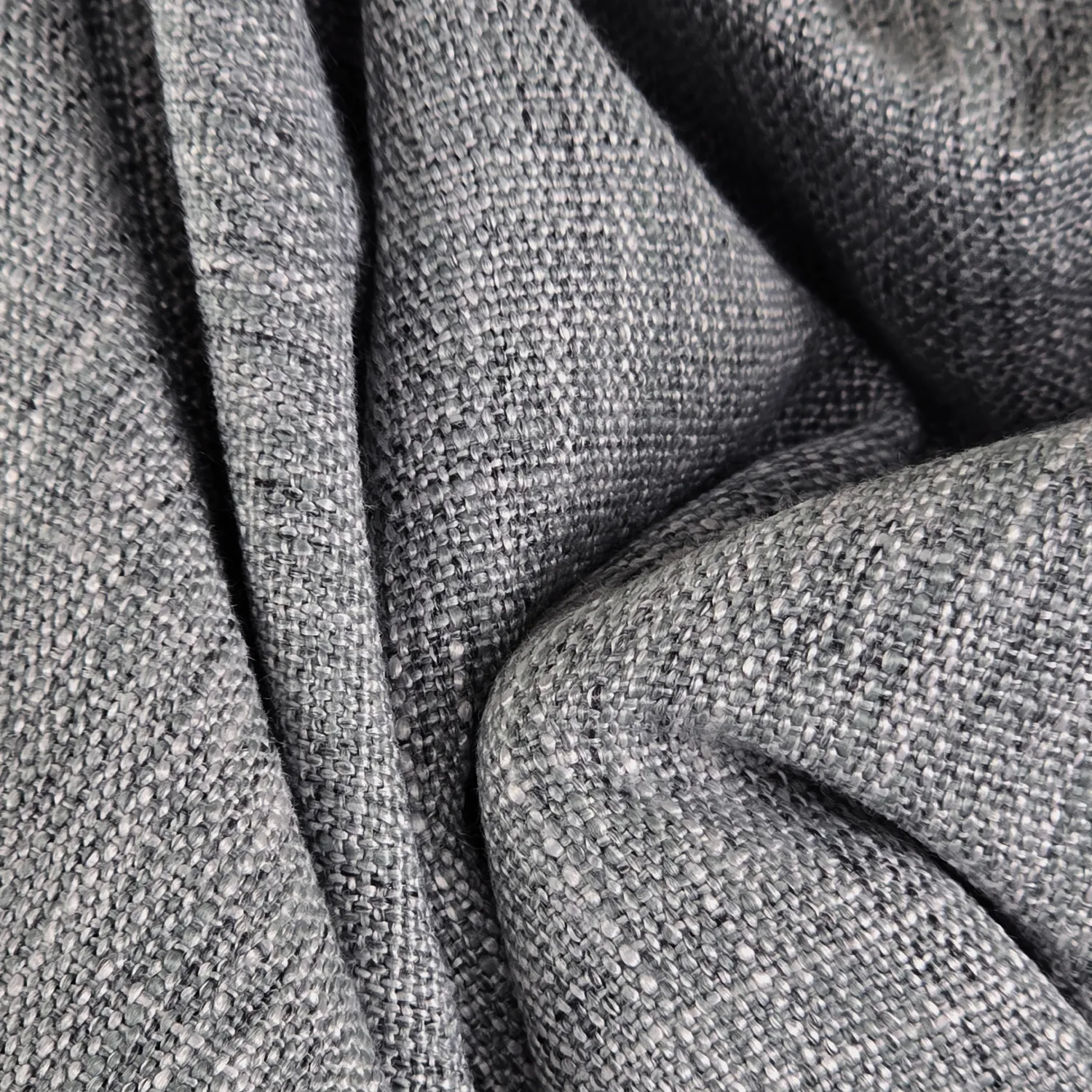 Gordijnen - Linnen gordijnen Melania (lichtgrijs)