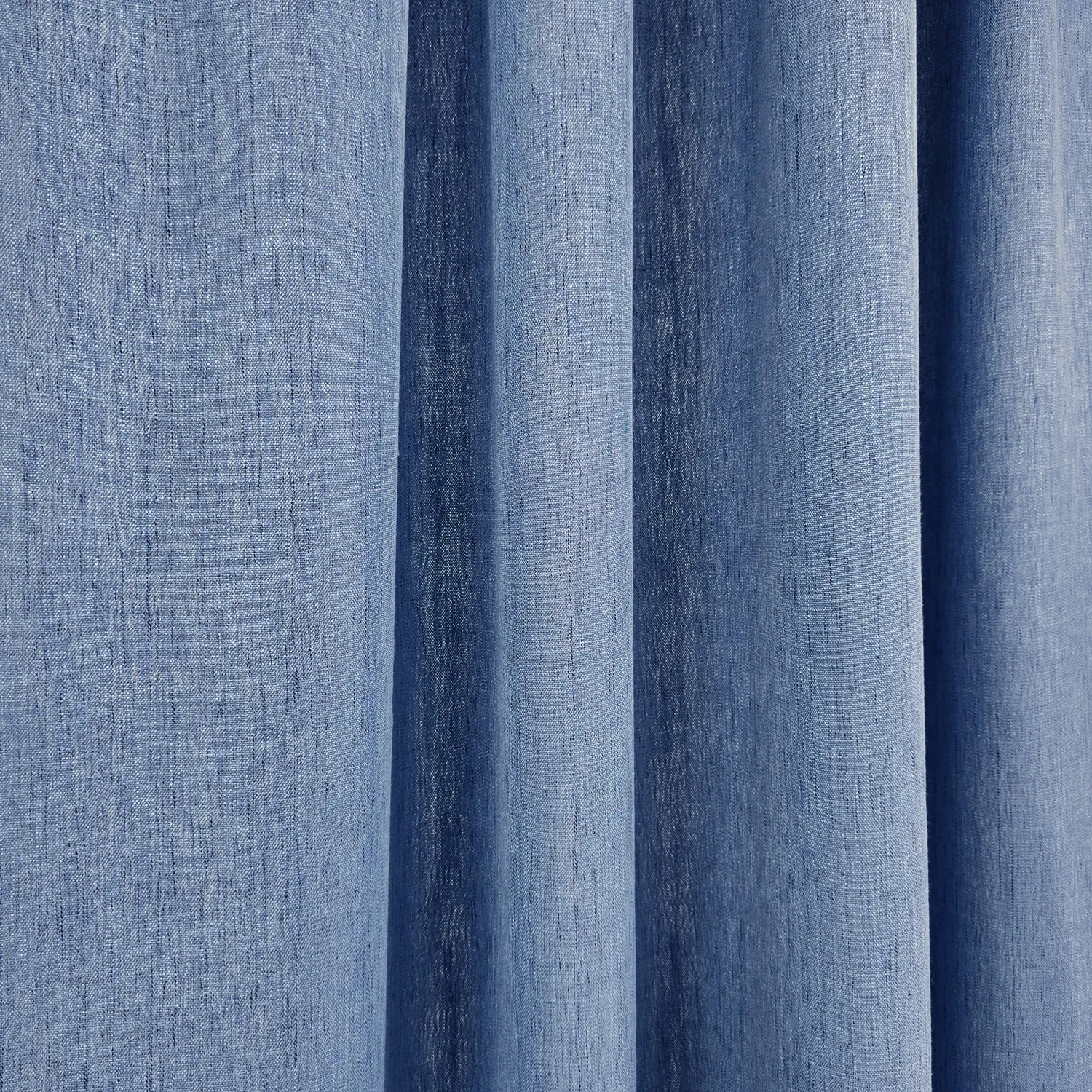 Gordijnen - Linnen gordijnen Melania (donkerblauw)