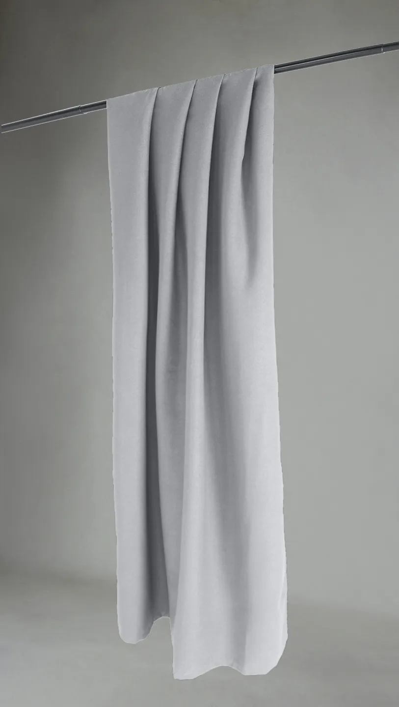 Gordijnen - Verduisteringsgordijnen Octavia (lichtgrijs)