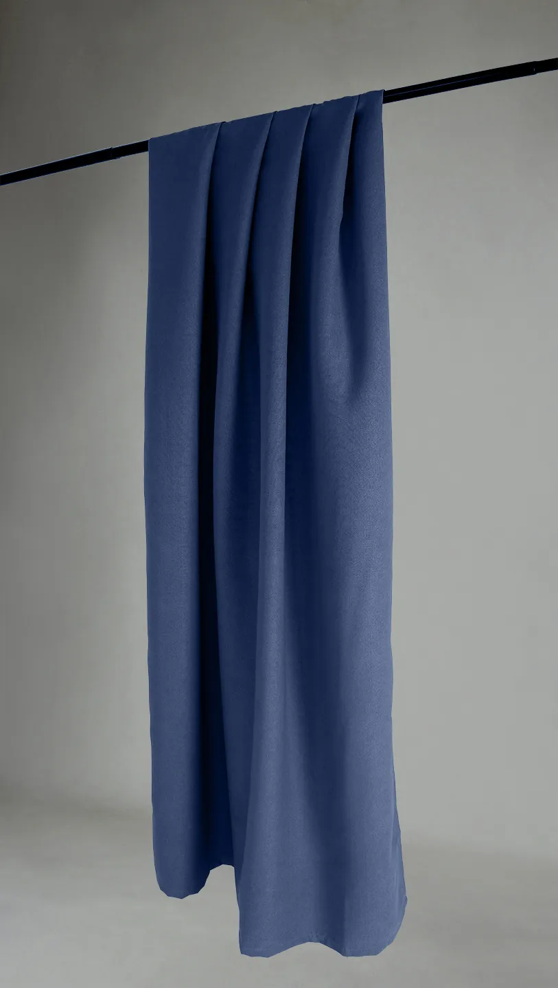 Gordijnen - Verduisteringsgordijnen Octavia (donkerblauw)