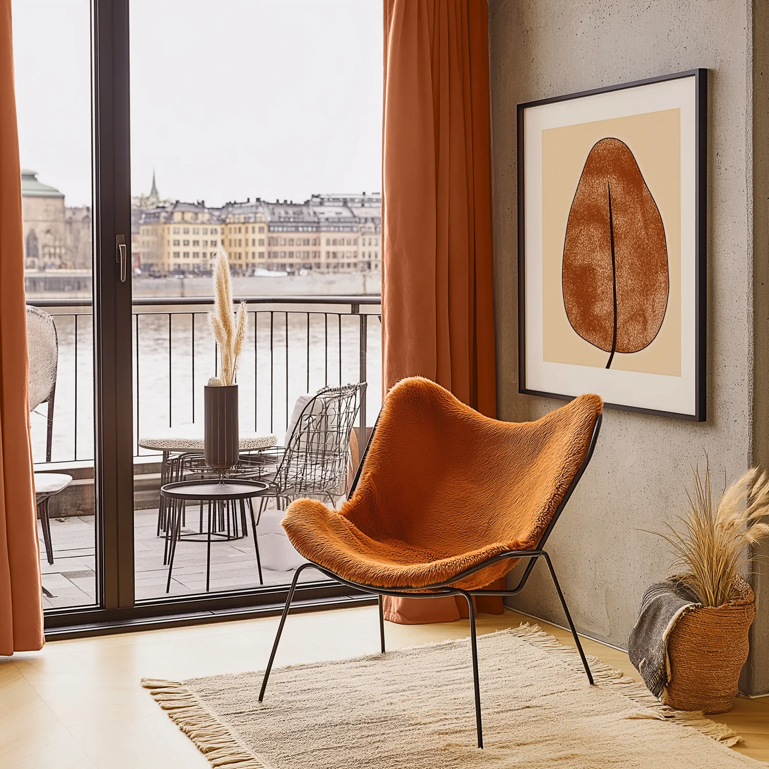 Gordijnen - Verduisteringsgordijnen Octavia (oranje)