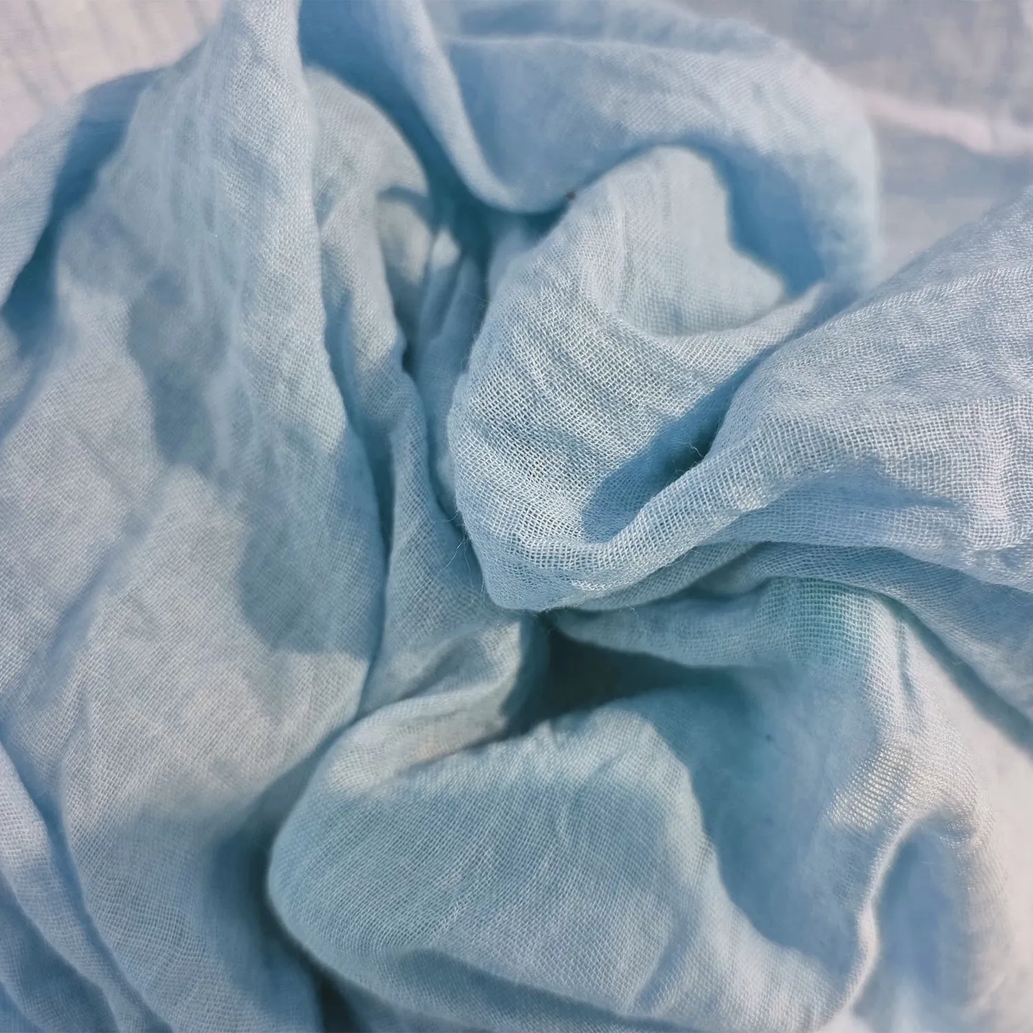 Gordijnen - Kantengordijn Hilma (blauw)