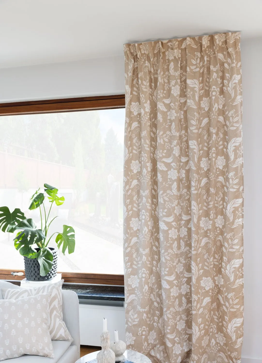 Gordijnen - Katoenen gordijn Onni (beige)