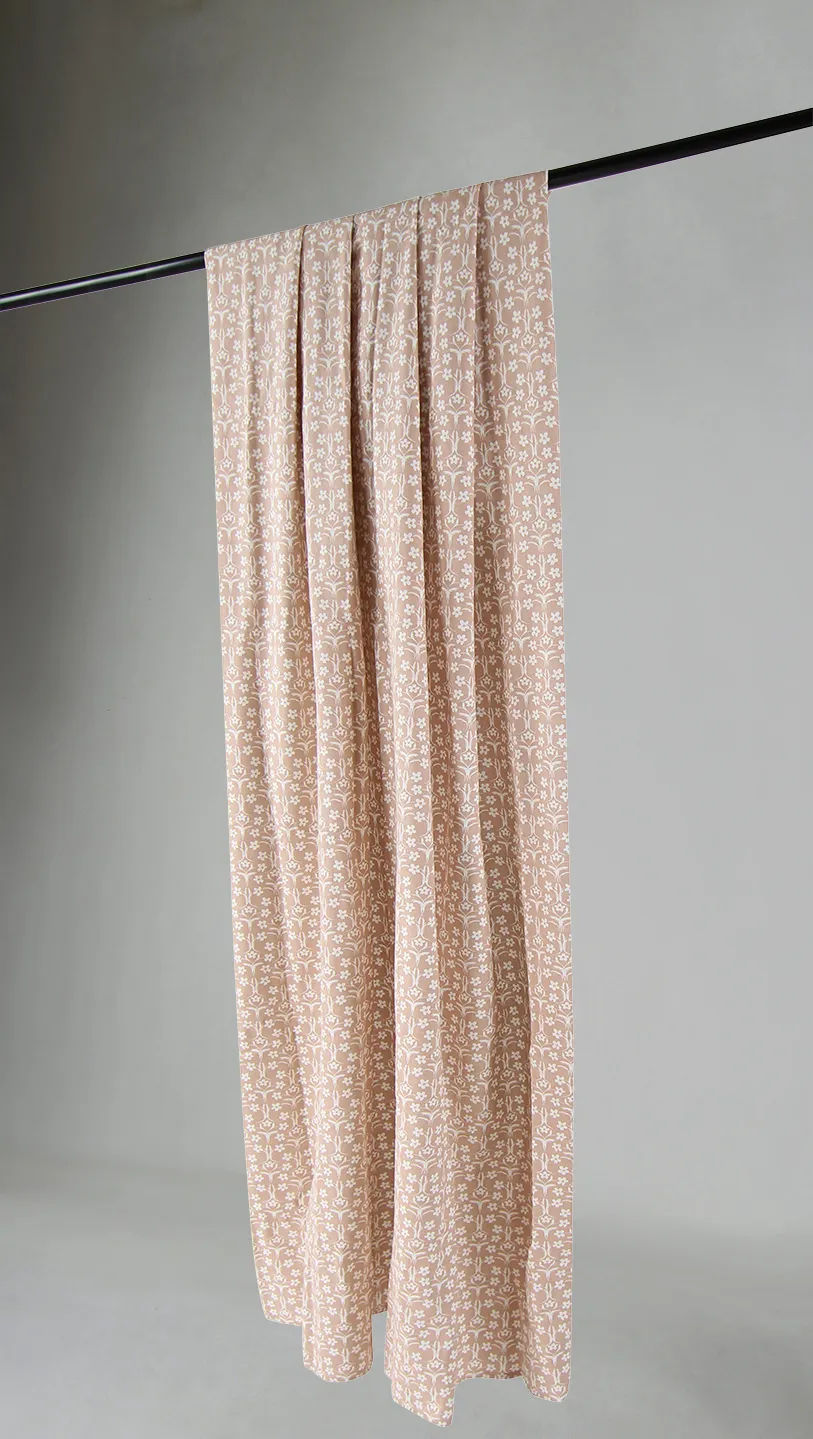 Gordijnen - Katoenen gordijn Ella (roos)