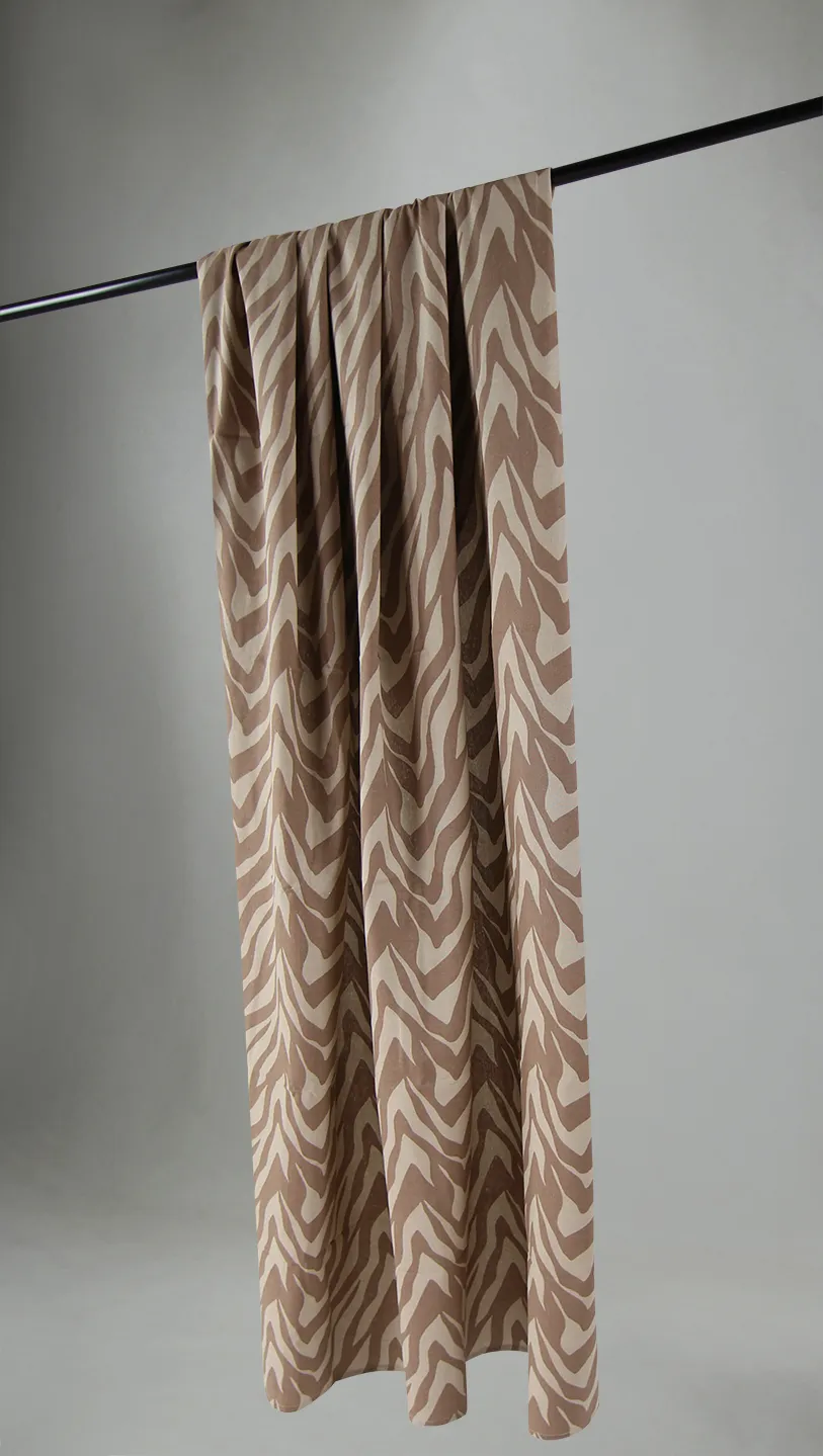 Gordijnen - Katoenen gordijn Laura (donkerbeige)