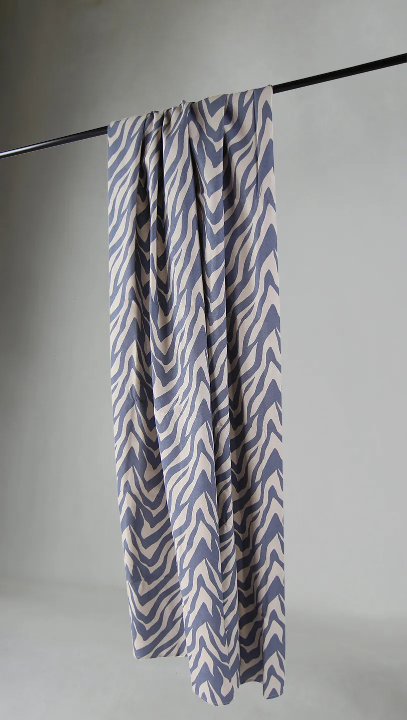 Gordijnen - Katoenen gordijn Laura (blauw)