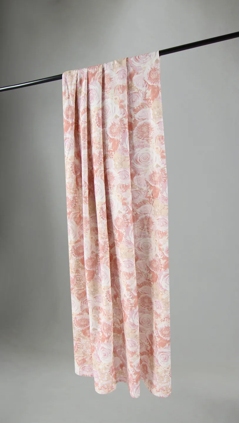 Gordijnen - Katoenen gordijn Soft (roze)