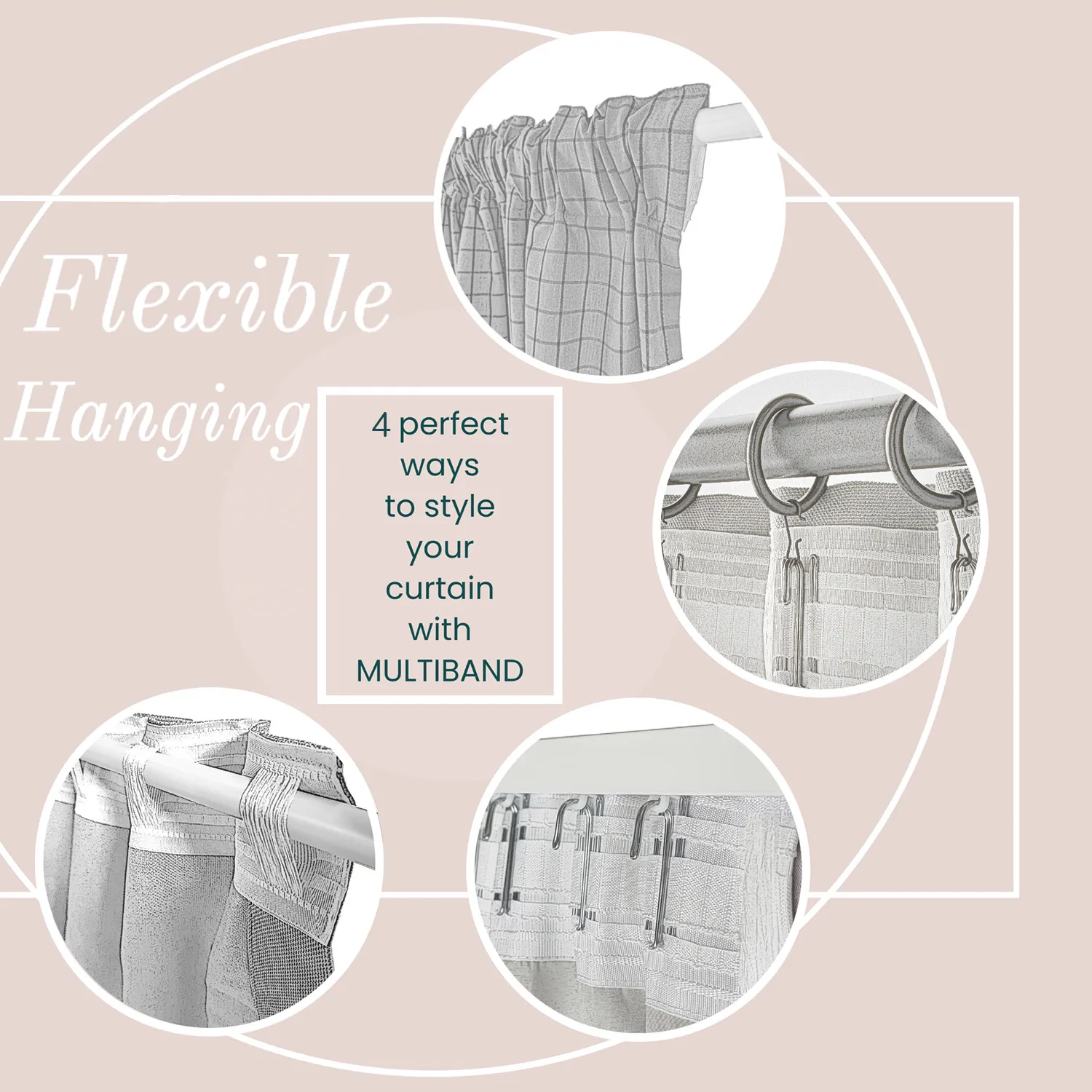 Gordijnen - Verduisteringsgordijnen Isolde (beige)