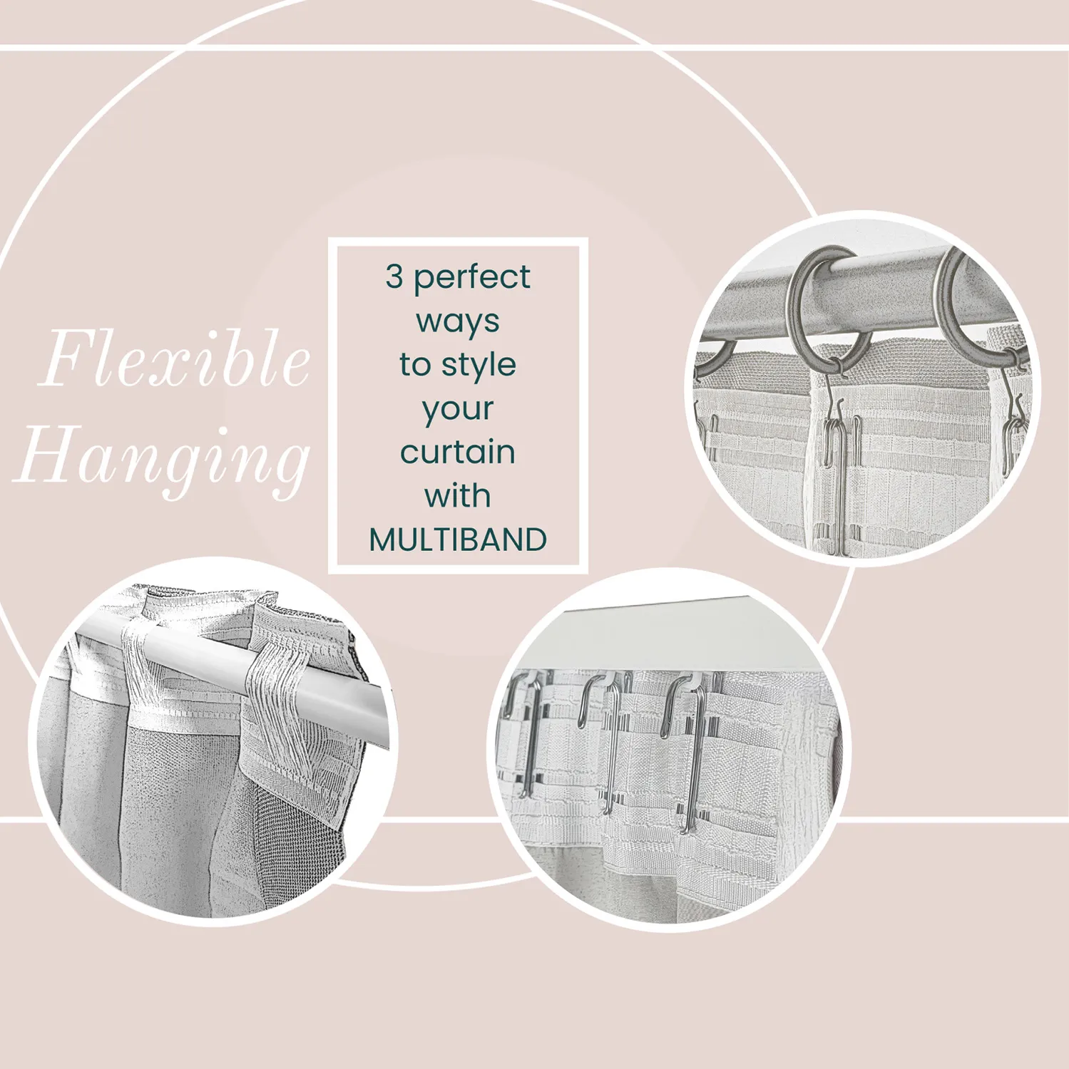 Gordijn - Ayla (roze)