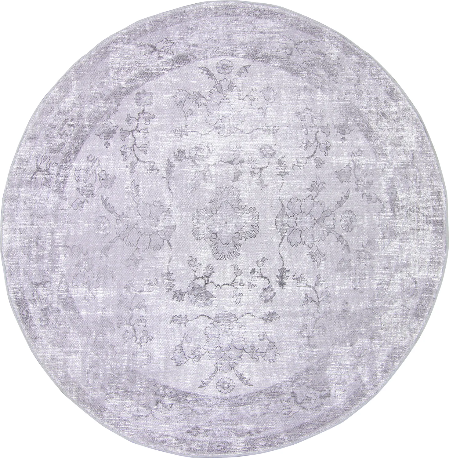 Rond vloerkleed - Gombalia (lichtpaars)